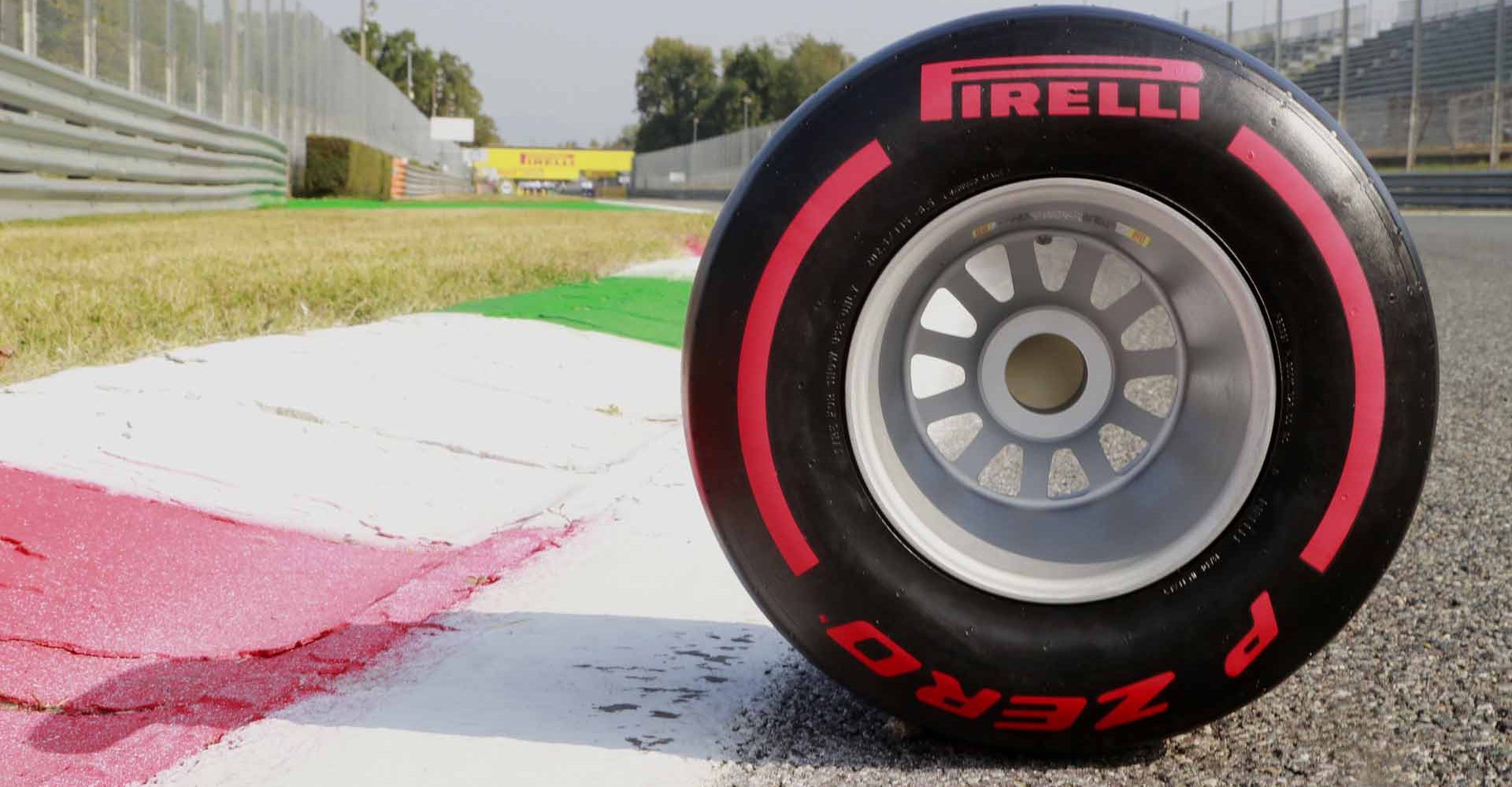 AUTODROMO NAZIONALE MONZA, ITALY - SEPTEMBER 09: Pirelli tyre shoot during the Italian GP at Autodromo Nazionale Monza on Thursday September 09, 2021 in Monza, Italy. (Photo by Steven Tee / LAT Images)