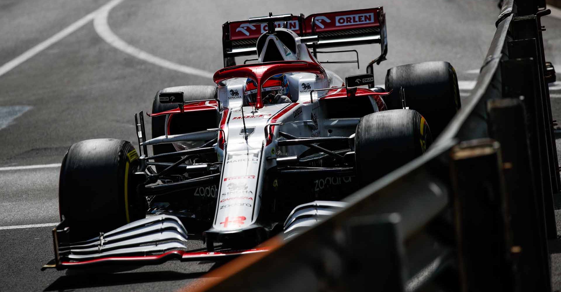 07 RAIKKONEN Kimi Räikkönen (fin), Alfa Romeo Racing ORLEN C41, action during the 2021 Formula One World Championship, Grand Prix of Monaco from on May 20 to 23 in Monaco - Photo Florent Gooden / DPPI