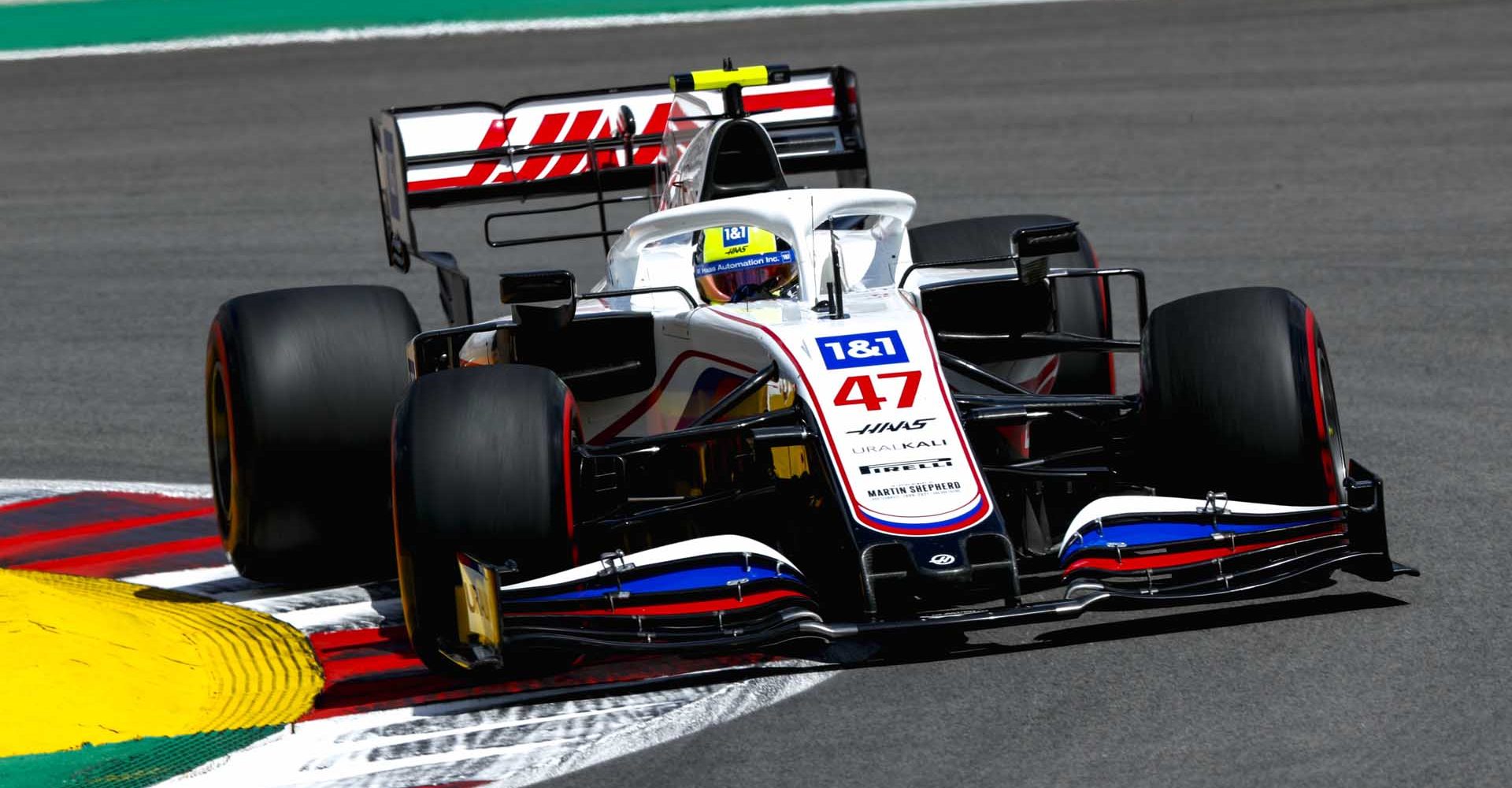 ALGARVE INTERNATIONAL CIRCUIT, PORTUGAL - APRIL 30: Mick Schumacher, Haas VF-21 during the Portuguese GP at Algarve International Circuit on Friday April 30, 2021 in Portimao, Portugal. (Photo by Charles Coates / LAT Images)