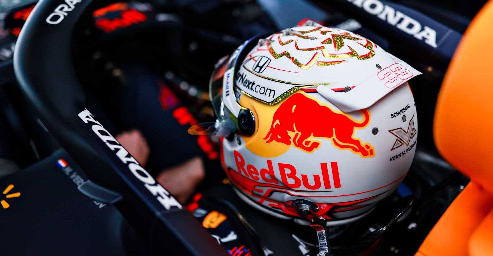 PORTIMAO, PORTUGAL - APRIL 30: Max Verstappen of Netherlands and Red Bull Racing prepares to drive in the garage during practice ahead of the F1 Grand Prix of Portugal at Autodromo Internacional Do Algarve on April 30, 2021 in Portimao, Portugal. (Photo by Mark Thompson/Getty Images)