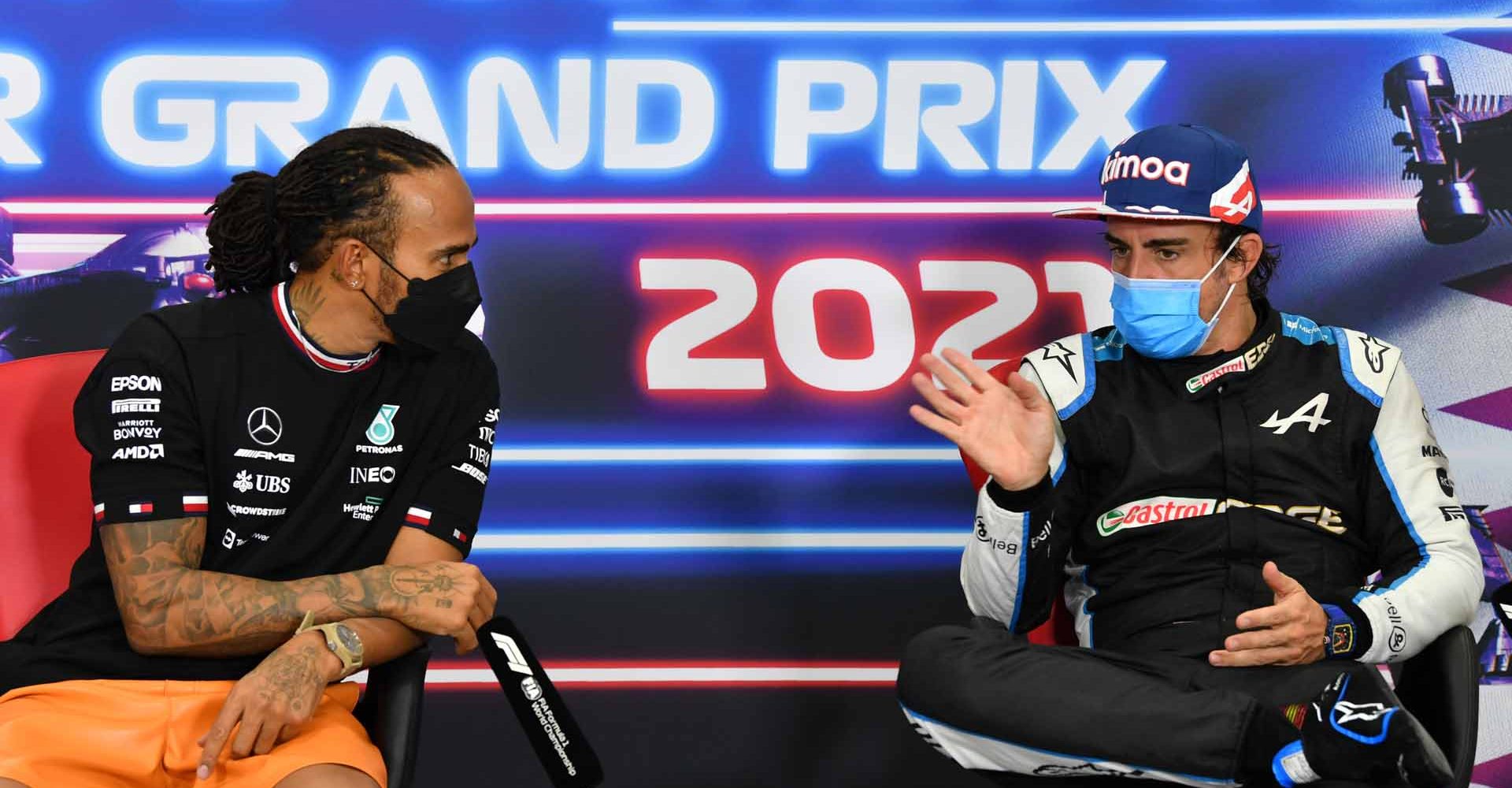 Lewis Hamilton & Fernando Alonso, press conference