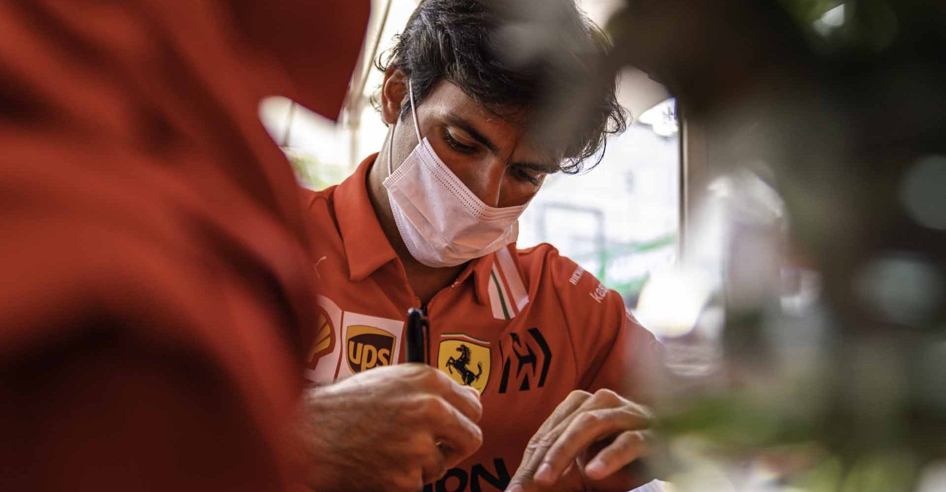 ferRARI F1 GP QATAR - GIOVEDI 18/11/2021 credit @Scuderia Ferrari Press Office Carlos Sainz