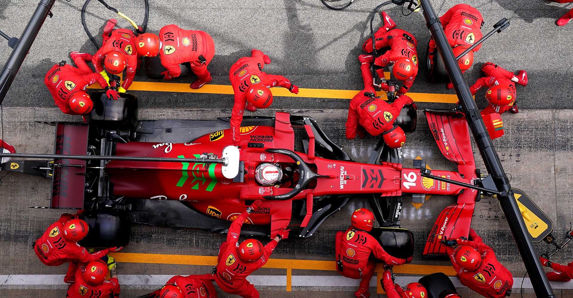 GP SPAGNA F1/2021 - DOMENICA 09/05/2021 
 credit: @Scuderia Ferrari Press Office Charles Leclerc pitstop