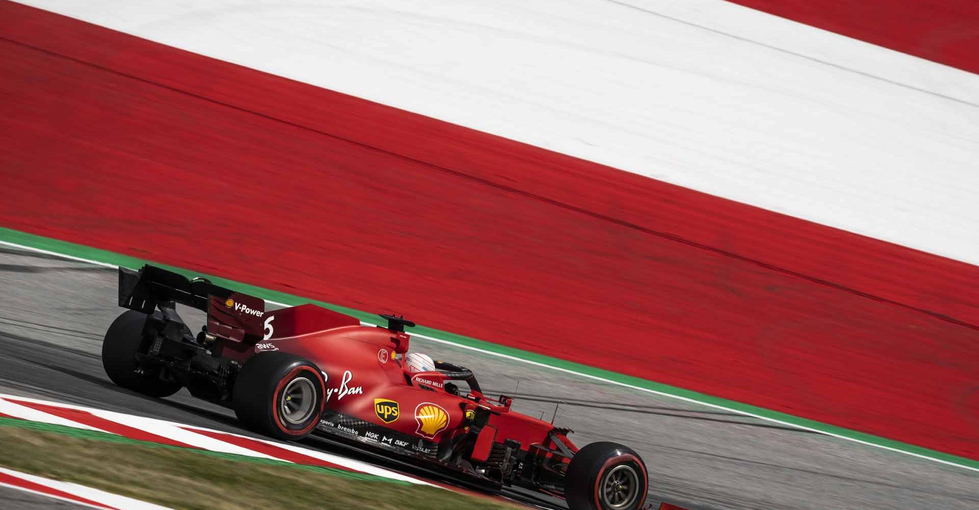 Charles Leclerc races at the FIA Formula One World Championship 2021 in Spielberg, Austria on June 25, 2021