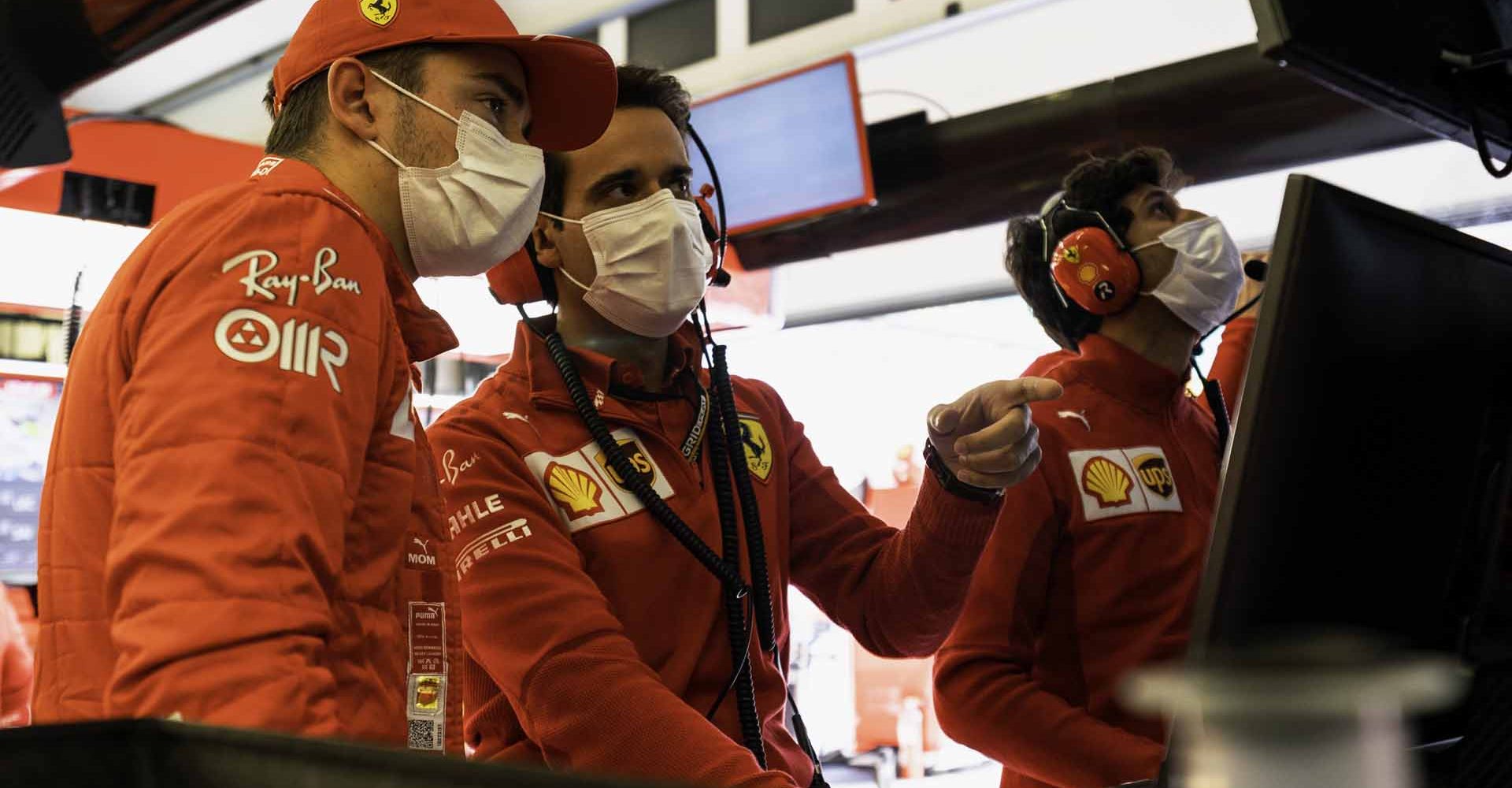 FERRARI F1 GP TURCHIA - VENERDI 08/10/2021 credit @Scuderia Ferrari Press Office Charles Leclerc and his race engineer Xavier Marcos Padros