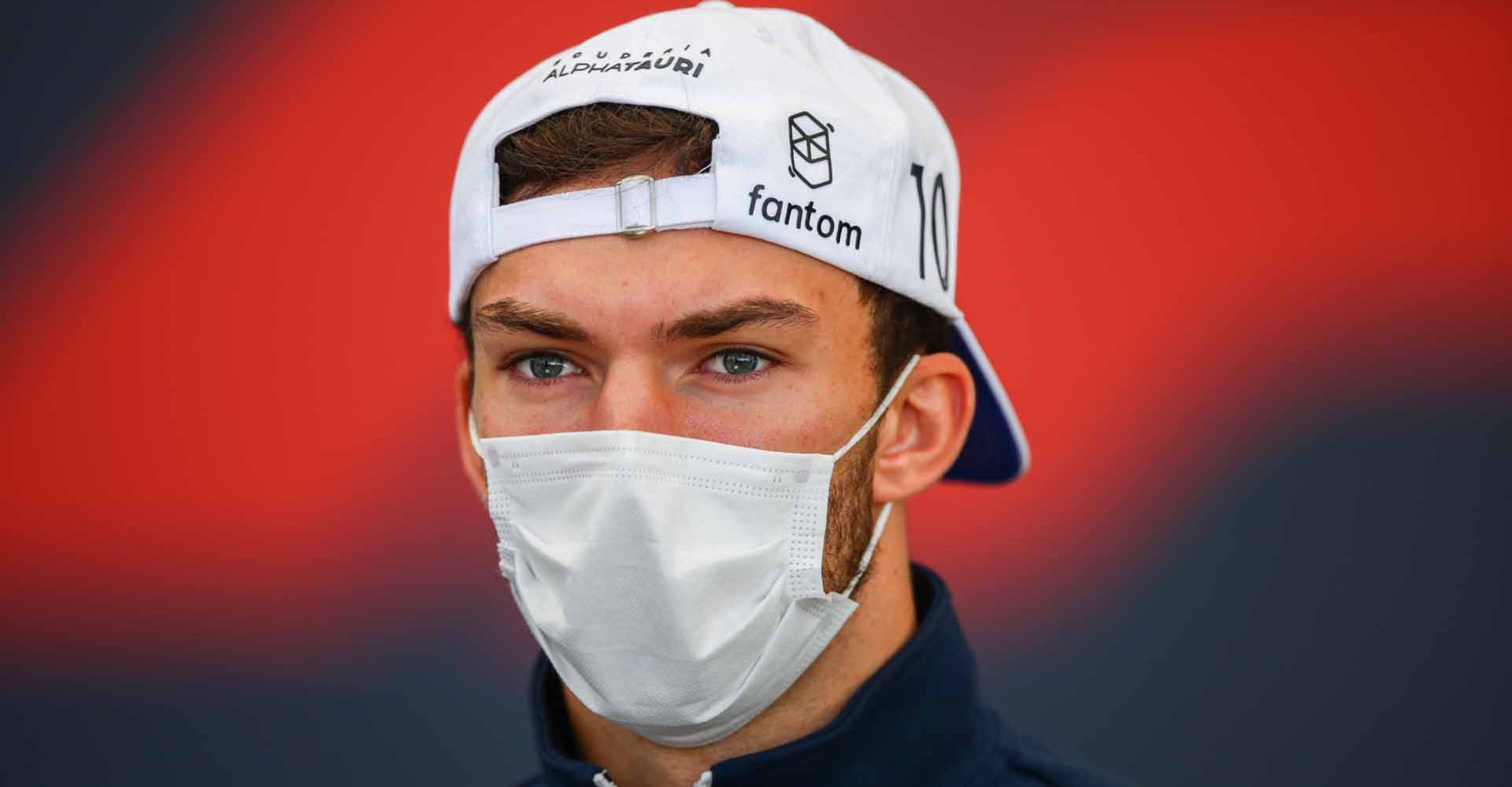 ISTANBUL, TURKEY - OCTOBER 07: Pierre Gasly of Scuderia AlphaTauri and France  during previews ahead of the F1 Grand Prix of Turkey at Intercity Istanbul Park on October 07, 2021 in Istanbul, Turkey. (Photo by Peter Fox/Getty Images)