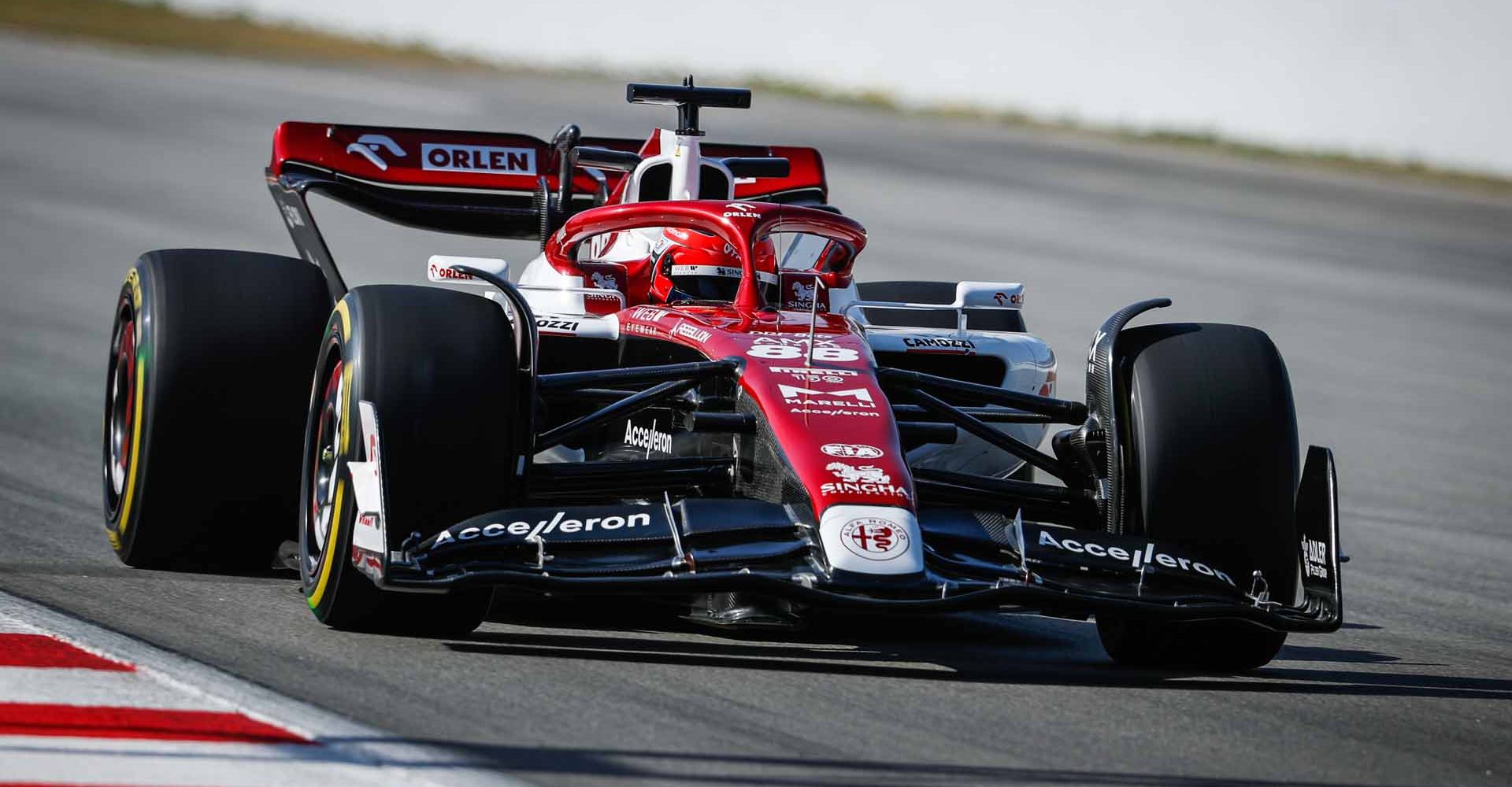 88 KUBICA Robert (pol), Alfa Romeo F1 Team ORLEN C42, action during the Alfa Romeo F1 Team Orlen filming day prior the 2022 FIA Formula One World Championship, on the Circuit de Barcelona-Catalunya, from February 27, 2022 in Montmelo, near Barcelona, Spain - Photo Antonin Vincent / DPPI