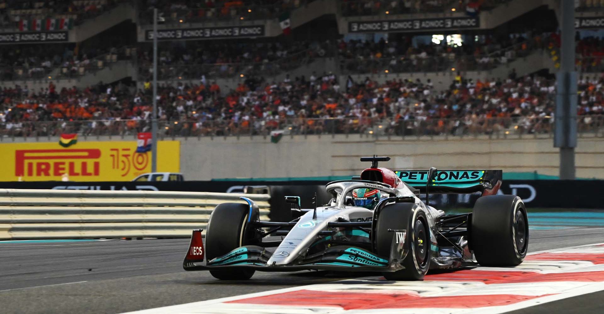 2022 Abu Dhabi Grand Prix, Sunday - LAT Images George Russell Mercedes