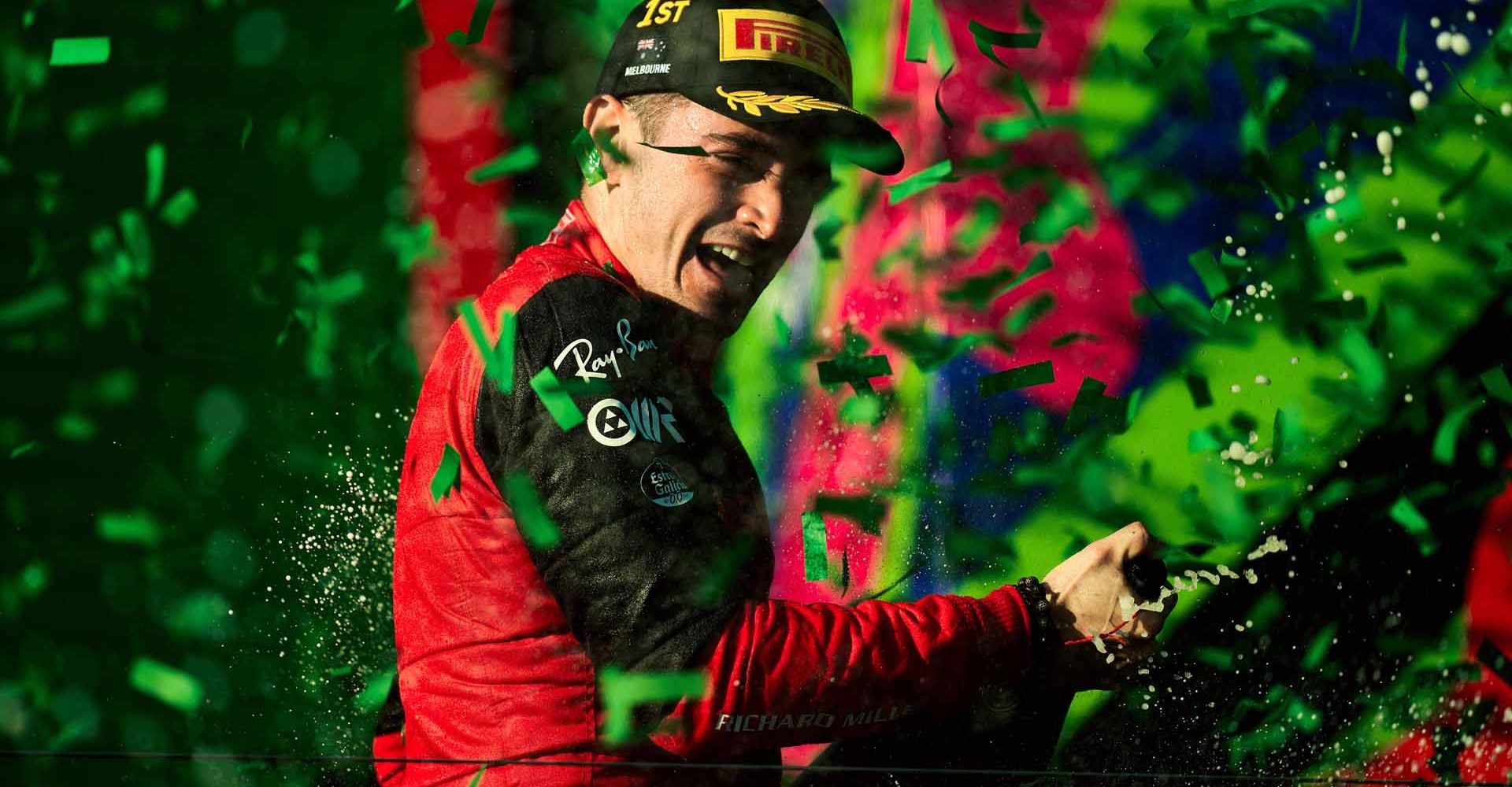 Charles Leclerc, podium, win in Melbourne