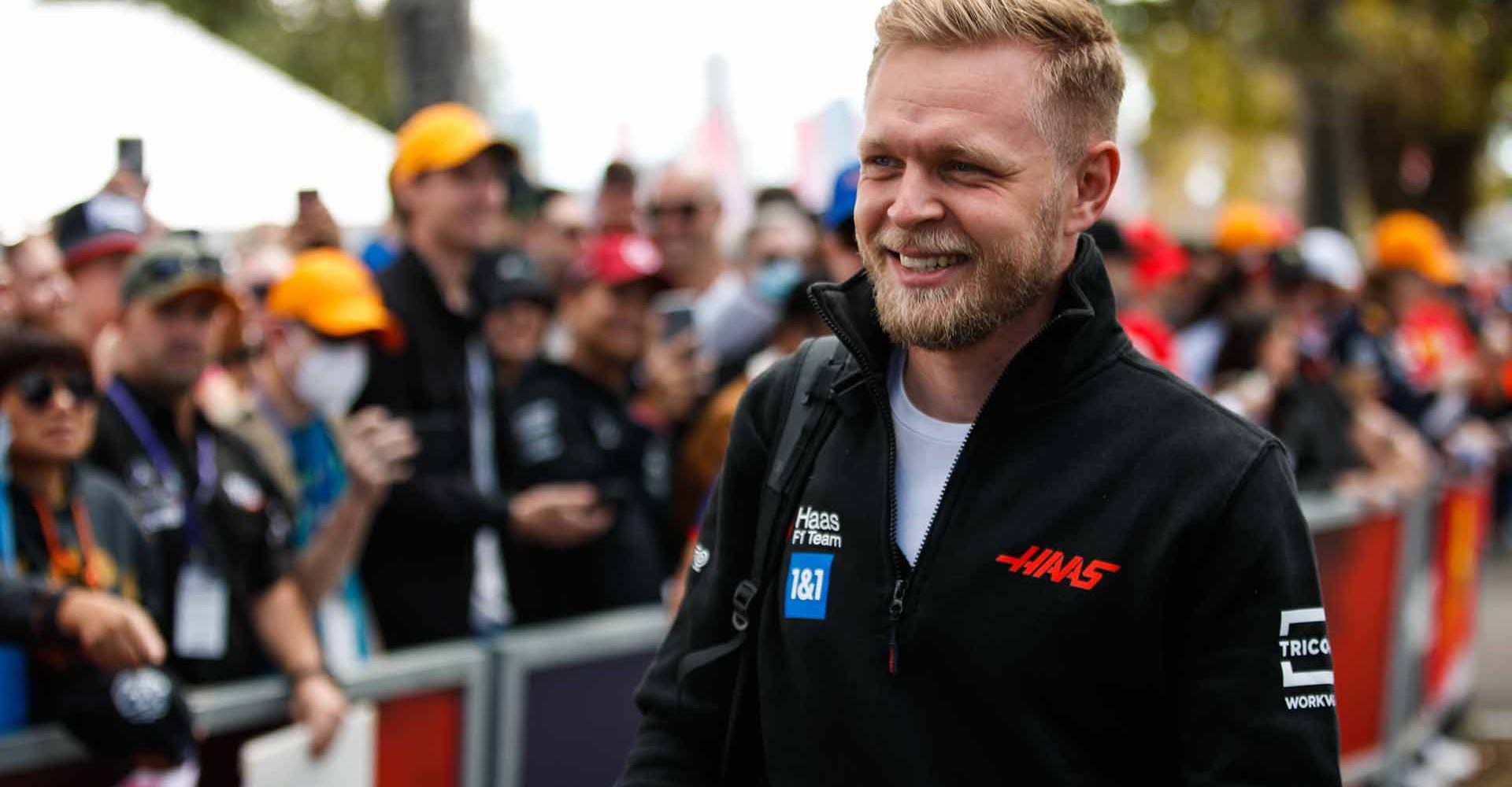 MELBOURNE GRAND PRIX CIRCUIT, AUSTRALIA - APRIL 07: Kevin Magnussen, Haas F1 Team during the Australian GP at Melbourne Grand Prix Circuit on Thursday April 07, 2022 in Melbourne, Australia. (Photo by Zak Mauger / LAT Images)