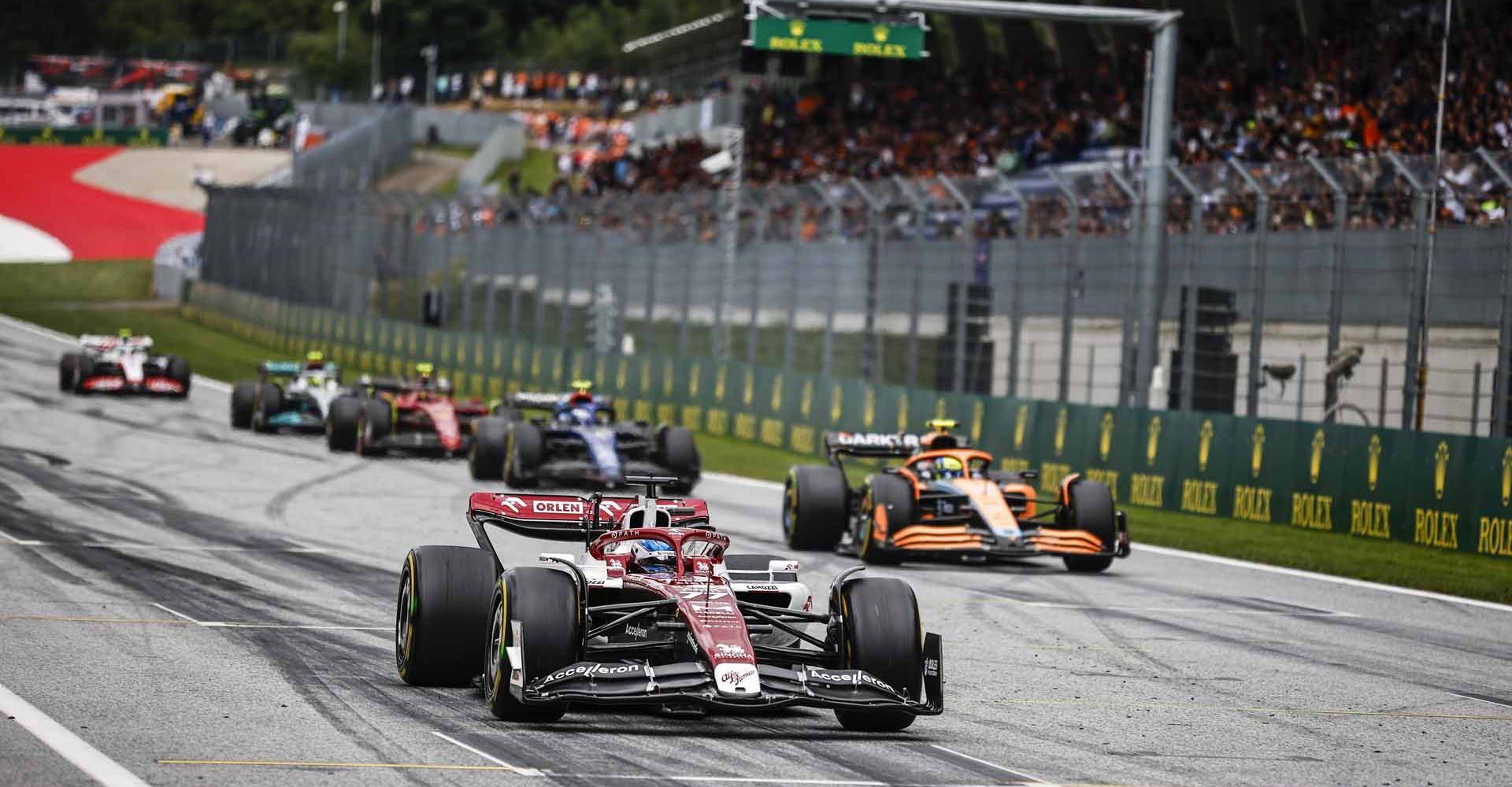 77 BOTTAS Valtteri (fin), Alfa Romeo F1 Team ORLEN C42, action during the Formula 1 Rolex Grosser Preis Von Osterreich 2022, 2022 Austrian Grand Prix, 11th round of the 2022 FIA Formula One World Championship from July 8 to 10, 2022 on the Red Bull Ring, in Spielberg, Austria - Photo Xavi Bonilla / DPPI