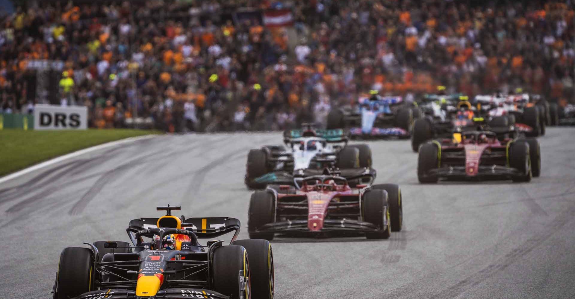 Max Verstappen races during the FIA Formula One World Championship 2022 in Spielberg, Austria on July 10, 2022