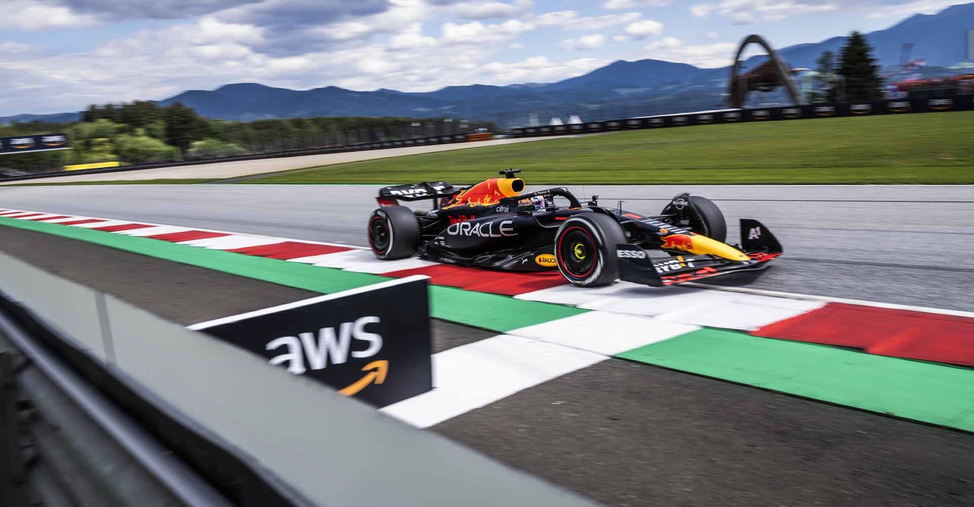 Max Verstappen races during the FIA Formula One World Championship 2022 in Spielberg, Austria on July 10, 2022