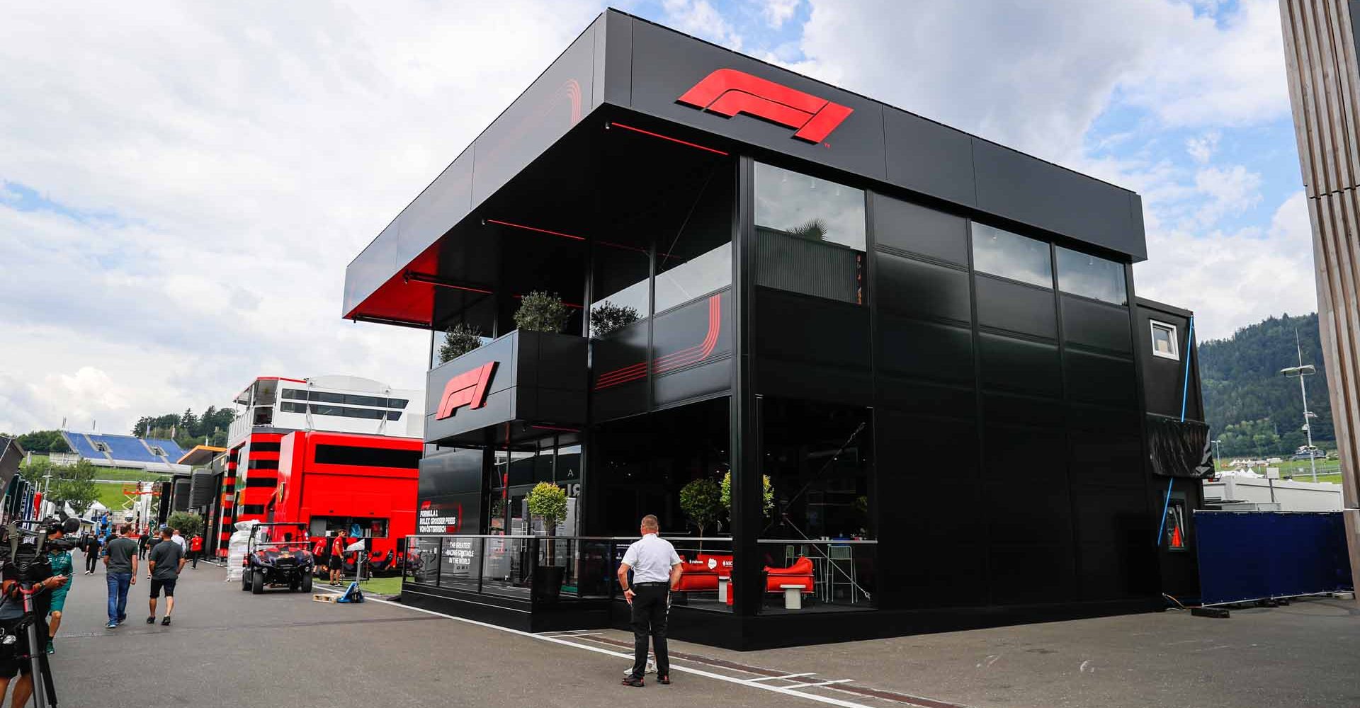 F1 motorhome  during the Formula 1 Rolex Grosser Preis Von Osterreich 2022, 2022 Austrian Grand Prix, 11th round of the 2022 FIA Formula One World Championship from July 8 to 10, 2022 on the Red Bull Ring, in Spielberg, Austria - Photo Antonin Vincent / DPPI