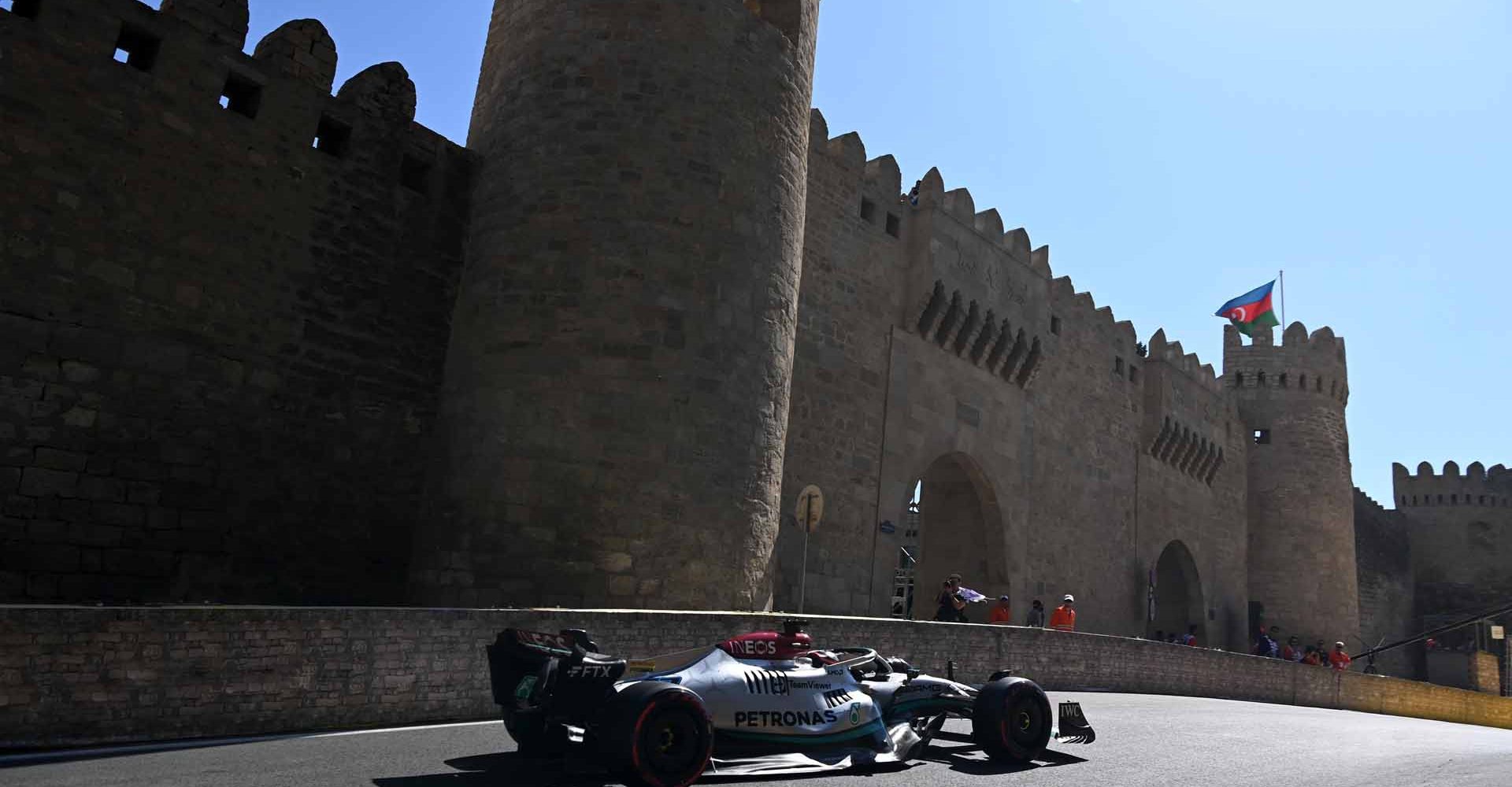 2022 Azerbaijan Grand Prix 2022, Friday - LAT Images George Russell