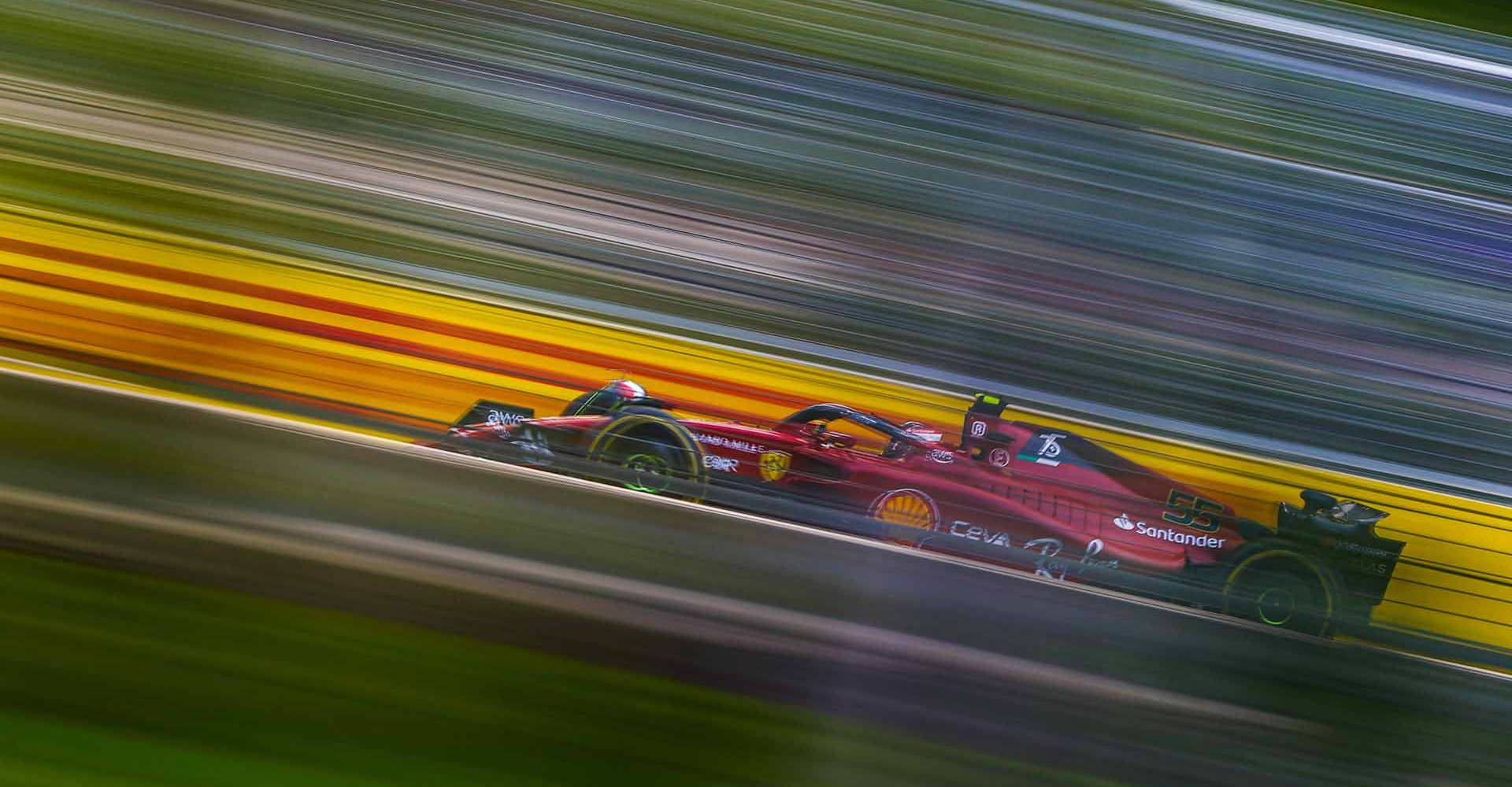 BAKU CITY CIRCUIT, AZERBAIJAN - JUNE 10: Carlos Sainz, Ferrari F1-75 during the Azerbaijan GP at Baku City Circuit on Friday June 10, 2022 in Baku, Azerbaijan. (Photo by Andy Hone / LAT Images)