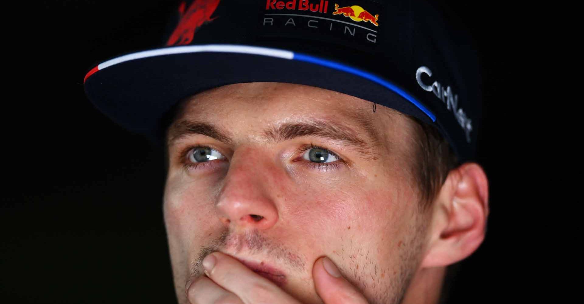 BAKU, AZERBAIJAN - JUNE 11: Third placed qualifier Max Verstappen of the Netherlands and Oracle Red Bull Racing talks to the media in the Paddock after qualifying ahead of the F1 Grand Prix of Azerbaijan at Baku City Circuit on June 11, 2022 in Baku, Azerbaijan. (Photo by Dan Mullan/Getty Images)