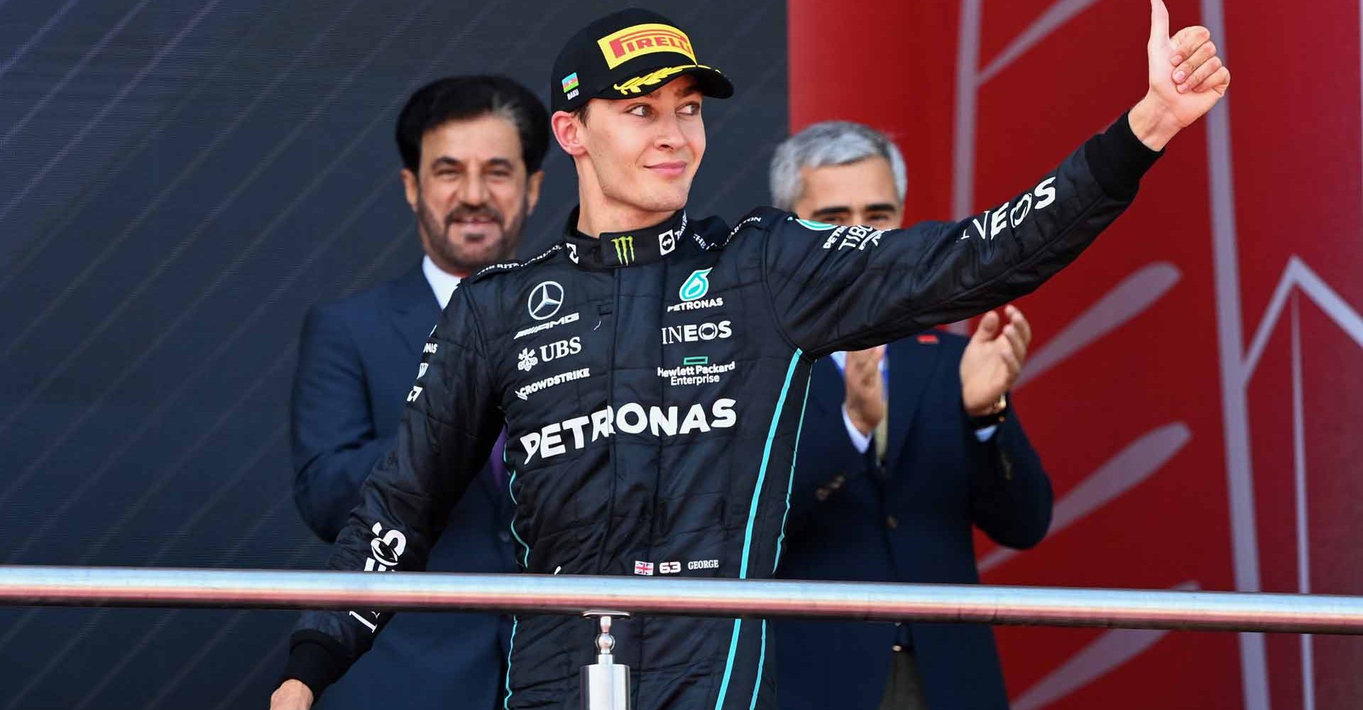 2022 Azerbaijan Grand Prix 2022, Sunday - LAT Images George Russell