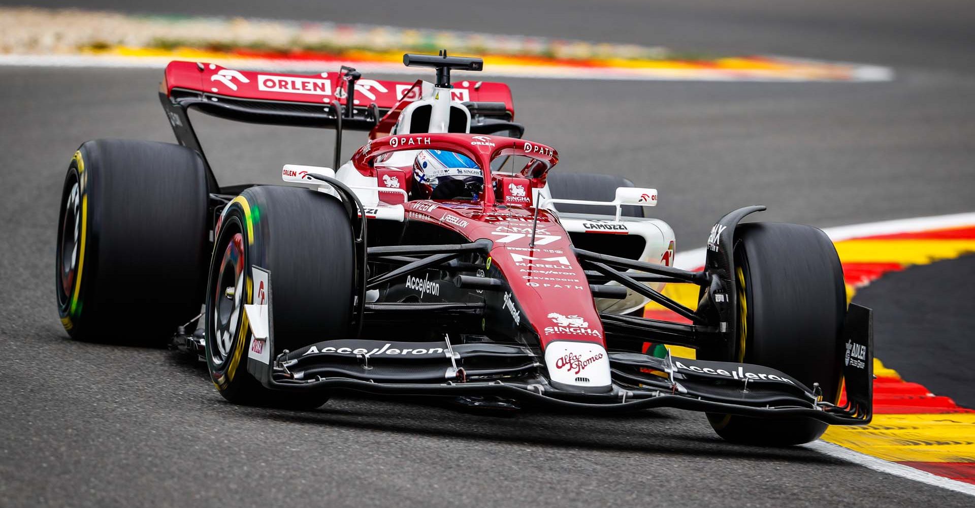 77 BOTTAS Valtteri (fin), Alfa Romeo F1 Team ORLEN C42, action during the Formula 1 Rolex Belgian Grand Prix 2022, 14th round of the 2022 FIA Formula One World Championship from August 26 to 28, 2022 on the Circuit de Spa-Francorchamps, in Francorchamps, Belgium - Photo Antonin Vincent / DPPI