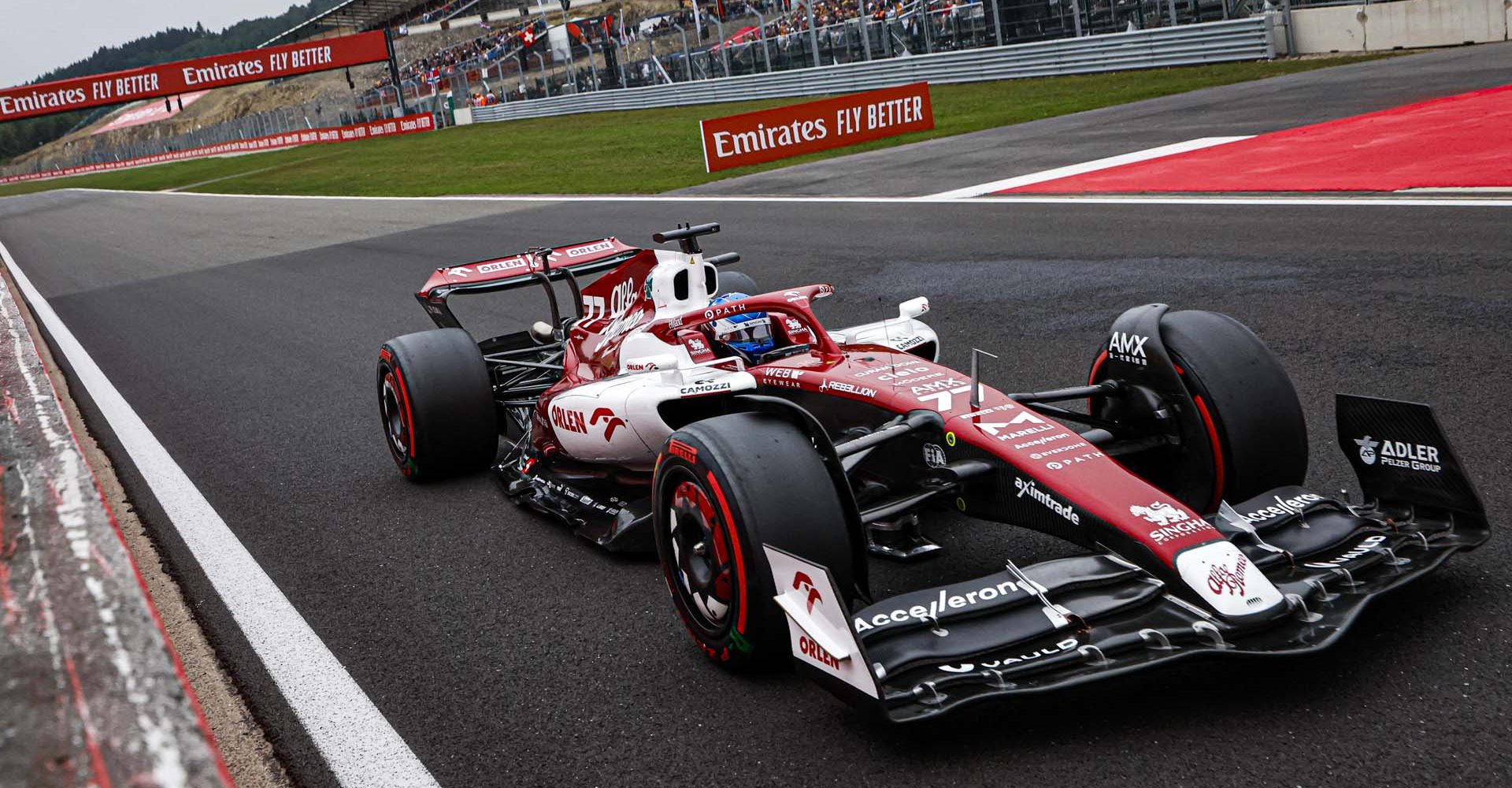 77 BOTTAS Valtteri (fin), Alfa Romeo F1 Team ORLEN C42, action during the Formula 1 Rolex Belgian Grand Prix 2022, 14th round of the 2022 FIA Formula One World Championship from August 26 to 28, 2022 on the Circuit de Spa-Francorchamps, in Francorchamps, Belgium - Photo Julien Delfosse / DPPI