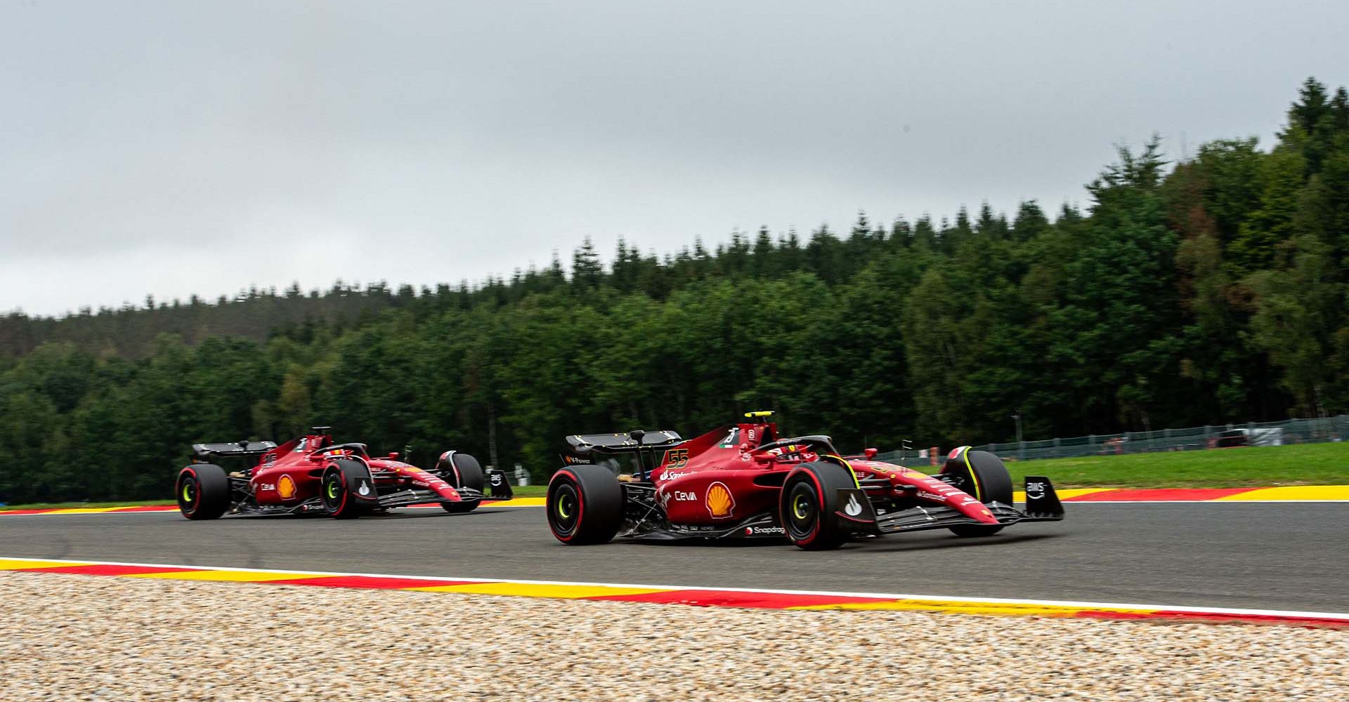 GP BELGIO F1/2022 - SABATO 27/08/2022  
credit: @Scuderia Ferrari Press Office Carlos Sainz Charles Leclerc