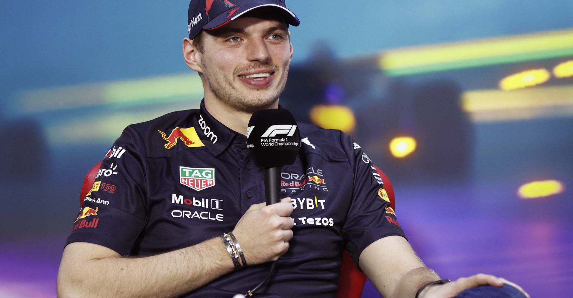 SAO PAULO, BRAZIL - NOVEMBER 10: Max Verstappen of the Netherlands and Oracle Red Bull Racing attends the Drivers Press Conference during previews ahead of the F1 Grand Prix of Brazil at Autodromo Jose Carlos Pace on November 10, 2022 in Sao Paulo, Brazil. (Photo by Jared C. Tilton/Getty Images)