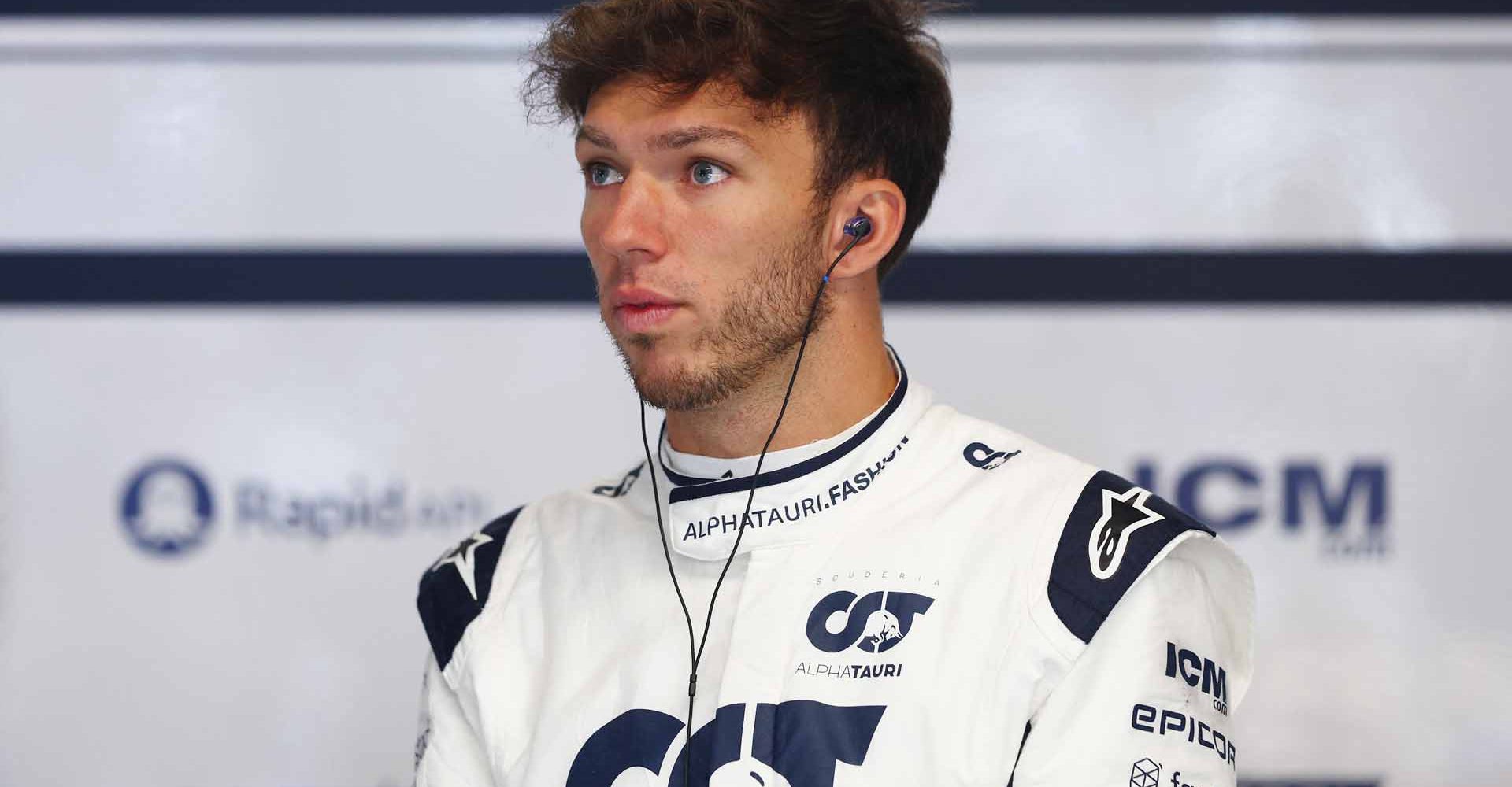 MONTREAL, QUEBEC - JUNE 18: Pierre Gasly of France and Scuderia AlphaTauri prepares to drive in the garage during final practice ahead of the F1 Grand Prix of Canada at Circuit Gilles Villeneuve on June 18, 2022 in Montreal, Quebec. (Photo by Clive Rose/Getty Images)