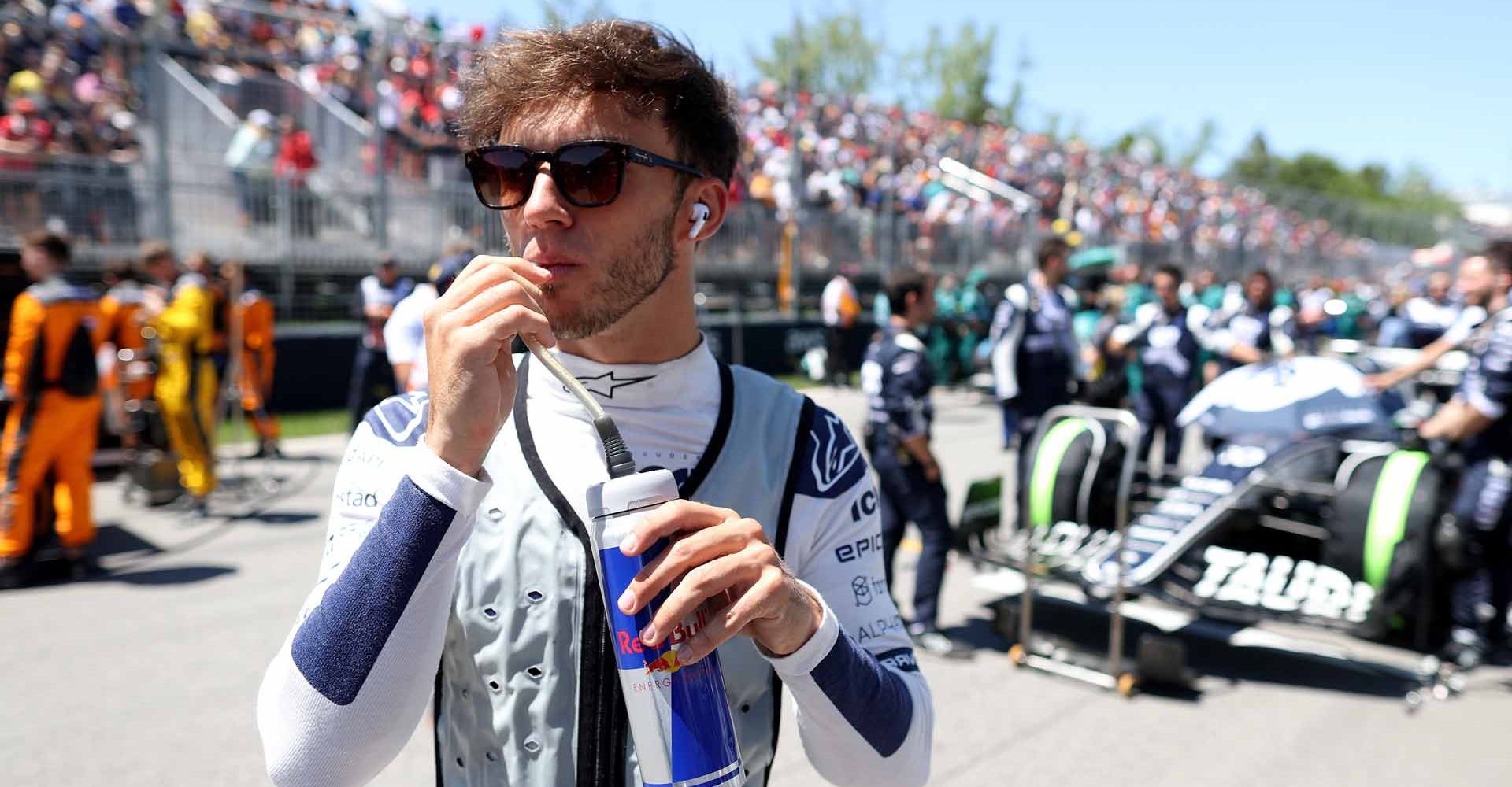 MONTREAL, QUEBEC - JUNE 19: Pierre Gasly of France and Scuderia AlphaTauri prepares to drive on the grid during the F1 Grand Prix of Canada at Circuit Gilles Villeneuve on June 19, 2022 in Montreal, Quebec. (Photo by Peter Fox/Getty Images)