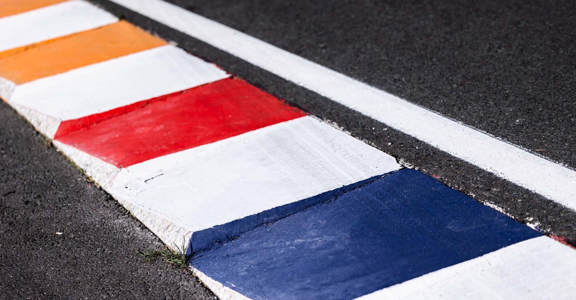 curb, vibreur at the Dutch GP during the Formula 1 Heineken Dutch Grand Prix 2022, 15th round of the 2022 FIA Formula One World Championship from September 2 to 4, 2022 on the Zandvoort Circuit, in Netherlands, Belgium - Photo Germain Hazard / DPPI