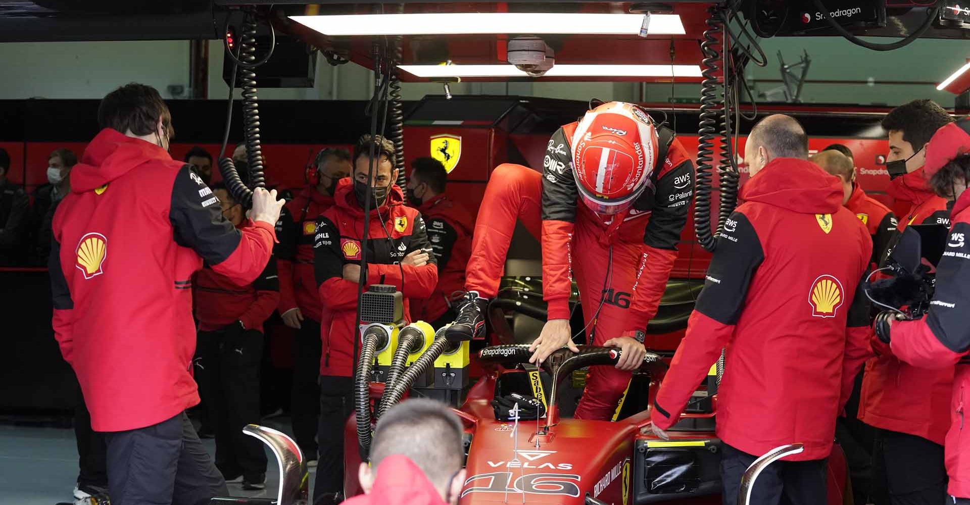 Imola -PROVE DEL VENERDI Charles Leclerc Ferrari