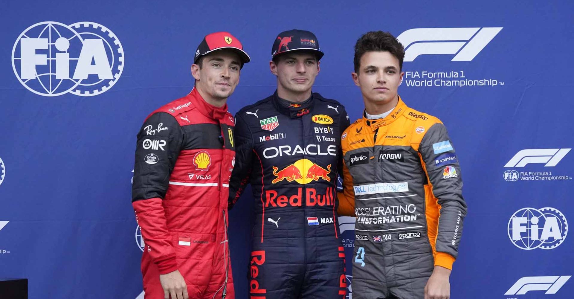 imola QUALIFICHE VENERDI F1 POLE POSITION Charles Leclerc, Lando Norris, Max Verstappen