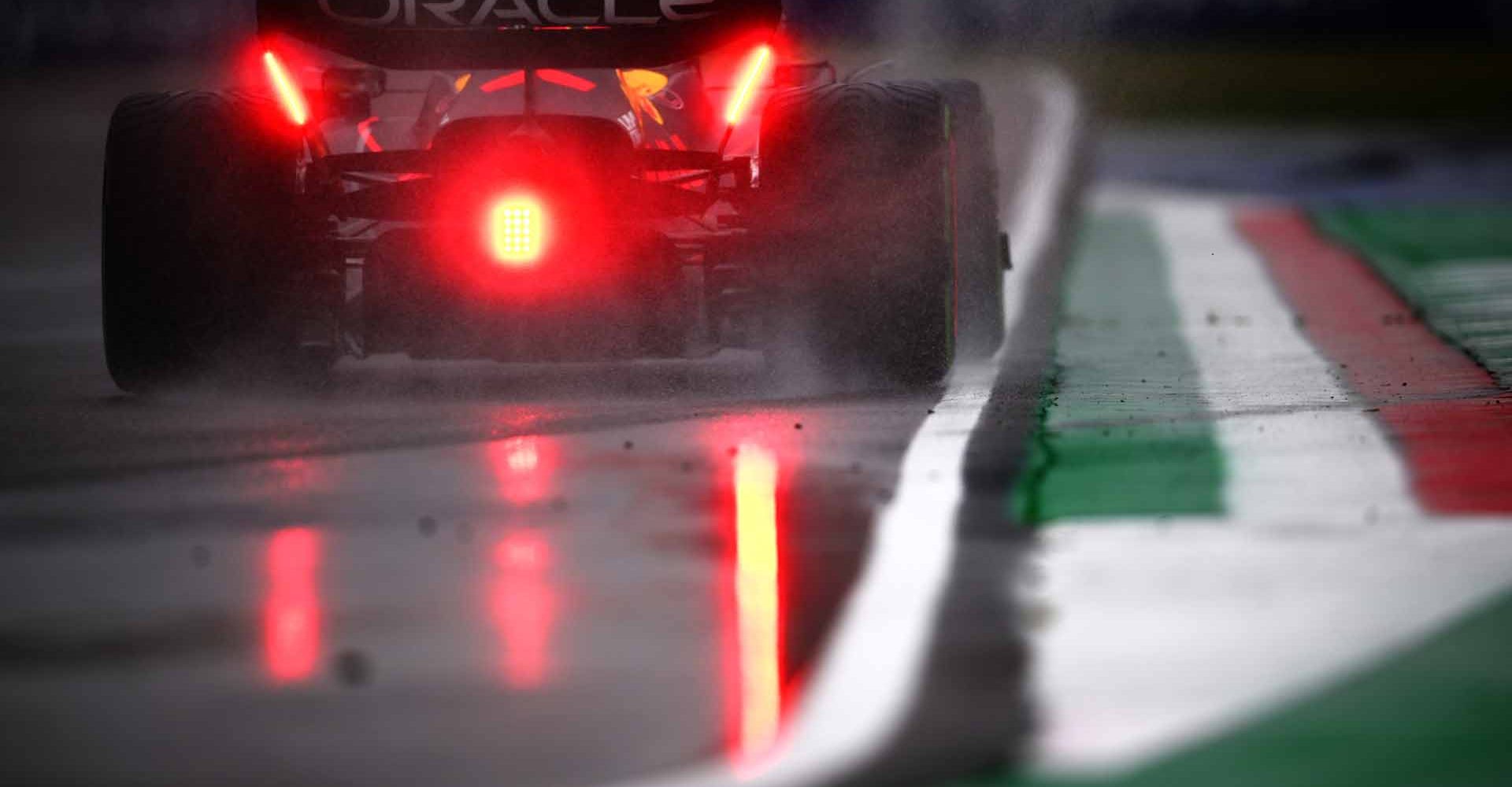 IMOLA, ITALY - APRIL 22: Max Verstappen of the Netherlands driving the (1) Oracle Red Bull Racing RB18 on track during practice ahead of the F1 Grand Prix of Emilia Romagna at Autodromo Enzo e Dino Ferrari on April 22, 2022 in Imola, Italy. (Photo by Clive Mason/Getty Images)