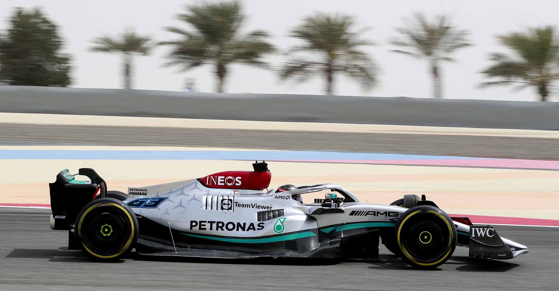 2022 Bahrain Pre-Season Test, Day 2 - LAT George Russell Mercedes