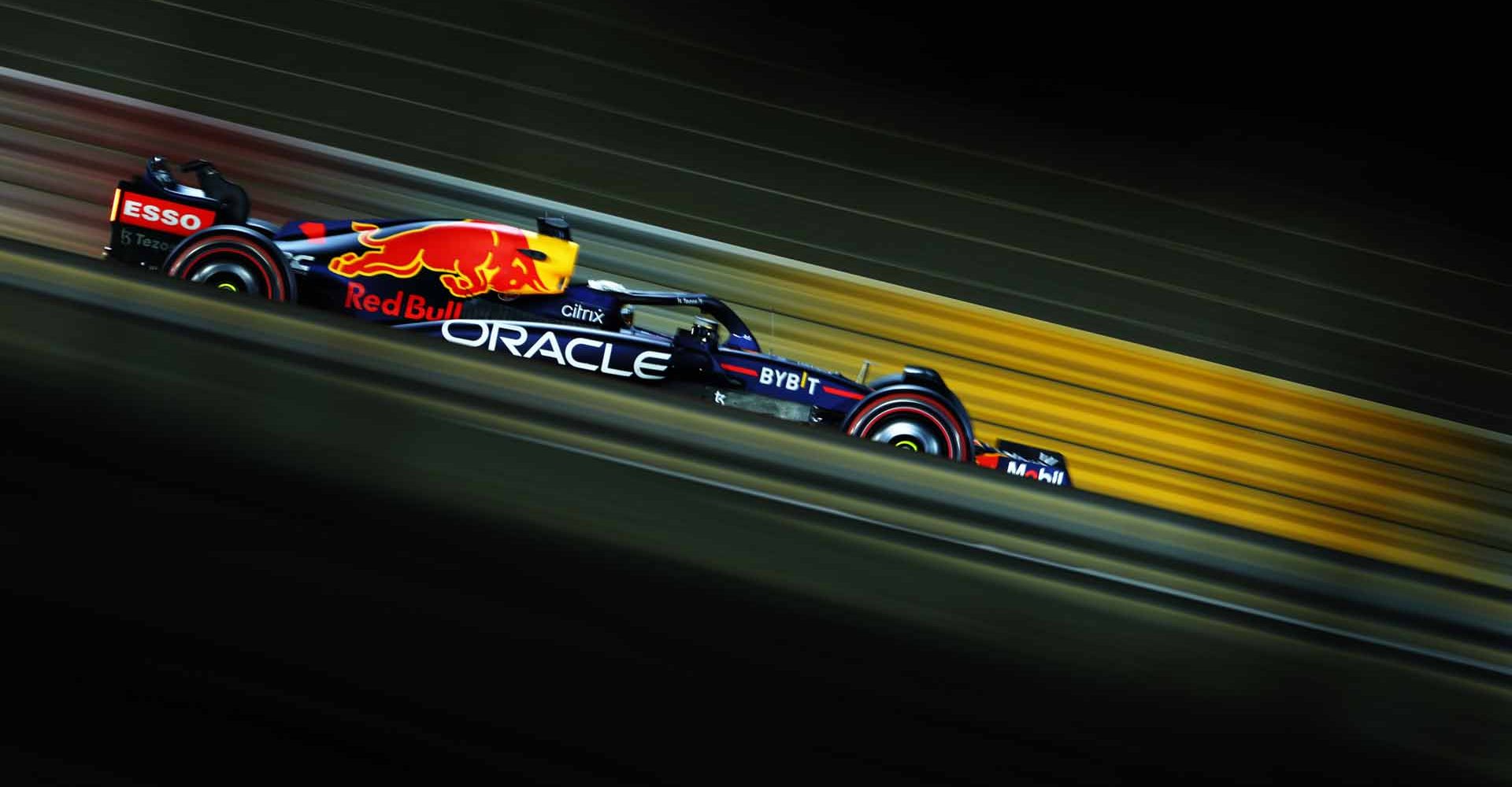 BAHRAIN, BAHRAIN - MARCH 11: Max Verstappen of the Netherlands driving the (1) Oracle Red Bull Racing RB18 on track during Day Two of F1 Testing at Bahrain International Circuit on March 11, 2022 in Bahrain, Bahrain. (Photo by Lars Baron/Getty Images)