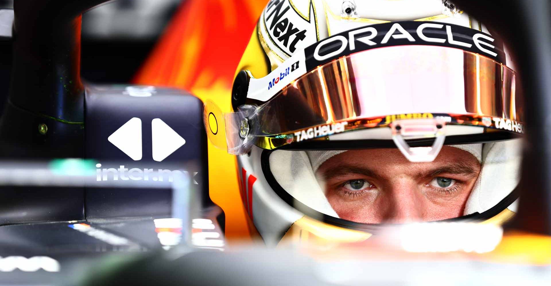 BAHRAIN, BAHRAIN - MARCH 12: Max Verstappen of the Netherlands and Oracle Red Bull Racing prepares to drive in the garage during Day Three of F1 Testing at Bahrain International Circuit on March 12, 2022 in Bahrain, Bahrain. (Photo by Mark Thompson/Getty Images)