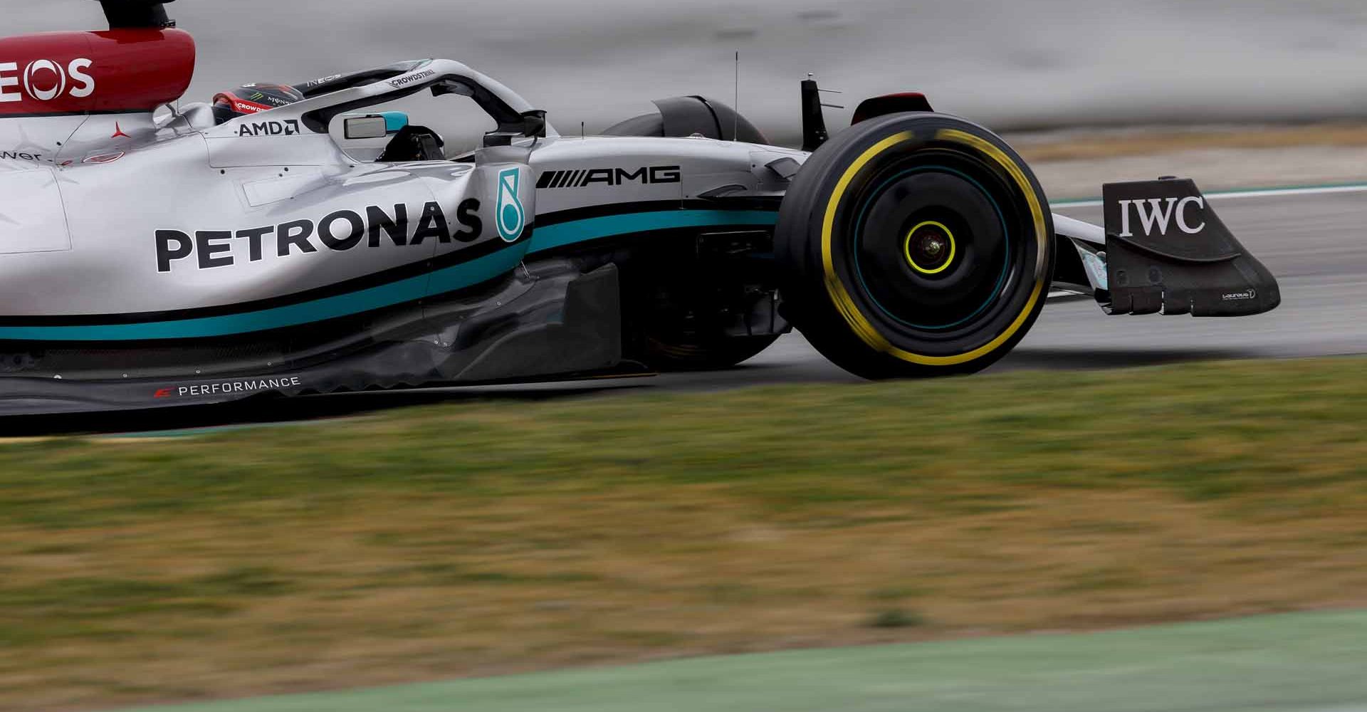 2022 Barcelona Pre-Season Test, Day 3 - Jiri Krenek George Russell Mercedes