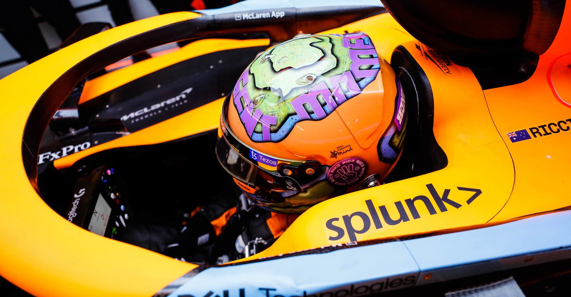 Daniel Ricciardo, McLaren, in cockpit