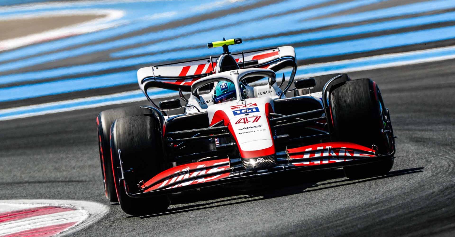 CIRCUIT PAUL RICARD, FRANCE - JULY 22: Mick Schumacher, Haas VF-22 during the French GP at Circuit Paul Ricard on Friday July 22, 2022 in Le Castellet, France. (Photo by Alastair Staley / LAT Images)