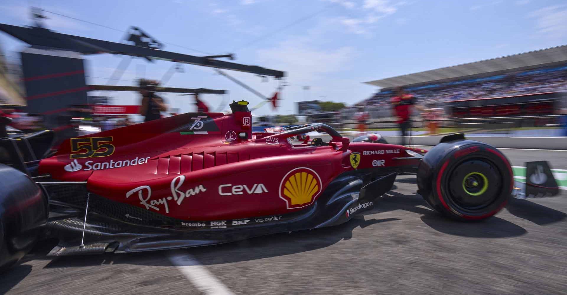 FERRARI F1 GP FRANCIA SABATO 23/07/2022 credit @Scuderia Ferrari Press Office Carlos Sainz