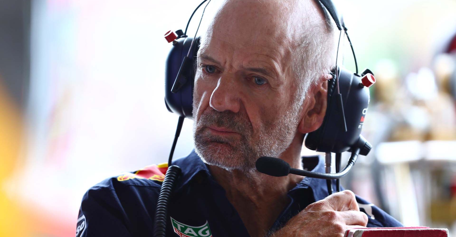 BUDAPEST, HUNGARY - JULY 30: Adrian Newey, the Chief Technical Officer of Red Bull Racing looks on in the garage during qualifying ahead of the F1 Grand Prix of Hungary at Hungaroring on July 30, 2022 in Budapest, Hungary. (Photo by Mark Thompson/Getty Images)