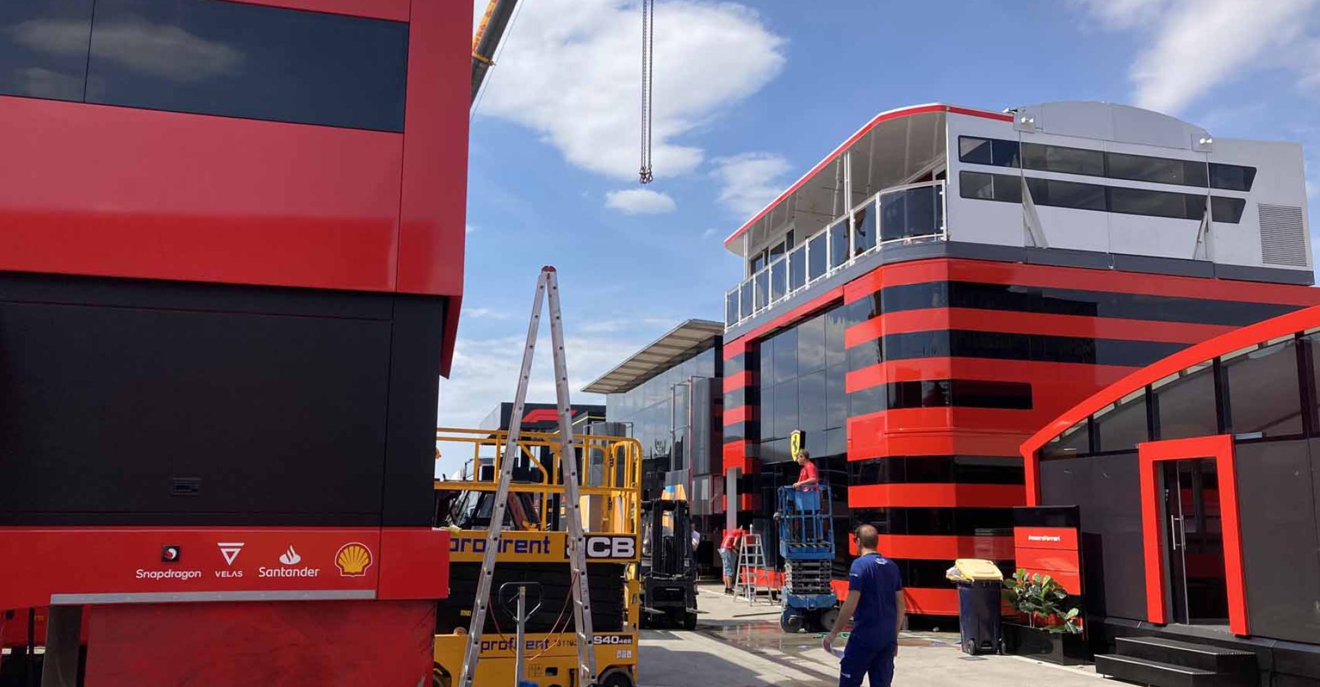 Hungarian Grand Prix 2022, paddock, Ferrari motorhome