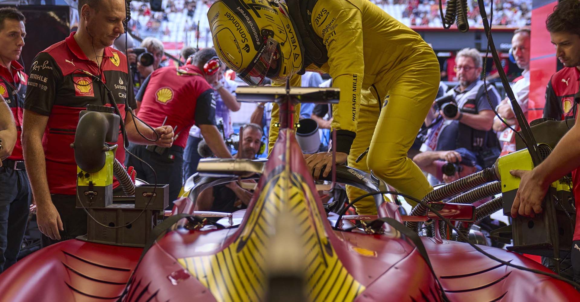 FERRARI F1 GP MONZA VENERDI 09/09/2022 credit @Scuderia Ferrari Press Office Charles Leclerc