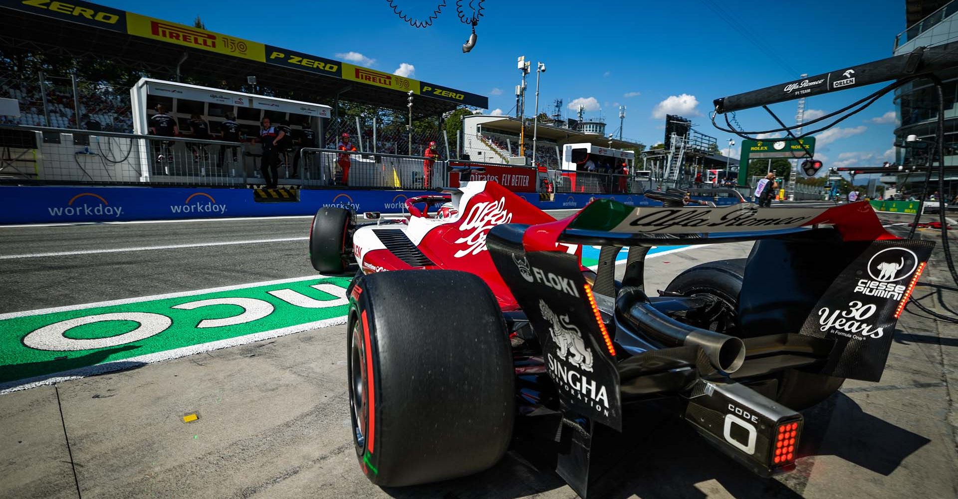 77 BOTTAS Valtteri (fin), Alfa Romeo F1 Team ORLEN C42, action during the Formula 1 Pirelli Gran Premio d’Italia 2022, Italian Grand Prix 2022, 16th round of the 2022 FIA Formula One World Championship from September 9 to 11, 2022 on the Autodromo Nazionale di Monza, in Monza, Italy - Photo Florent Gooden / DPPI