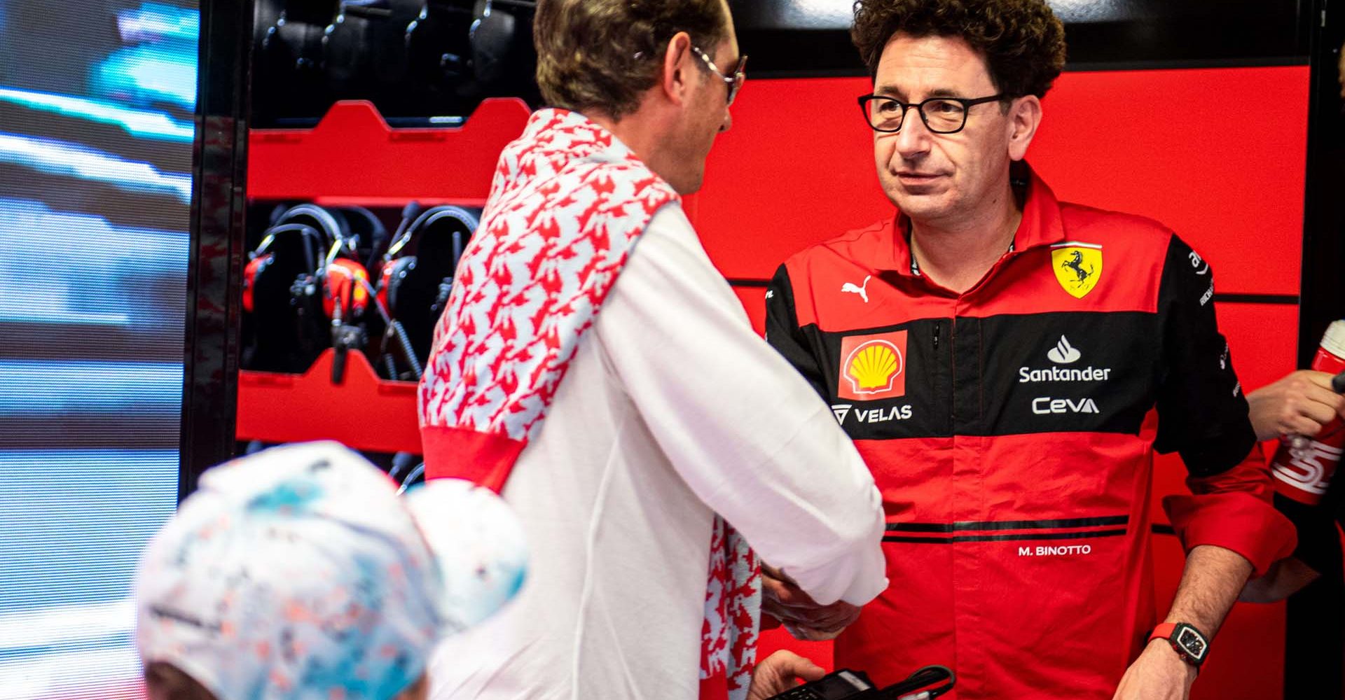 3 - GP ITALIA F1/2022 - SABATO 10/09/2022  
credit: @Scuderia Ferrari Press Office John Elkann, Mattia Binotto