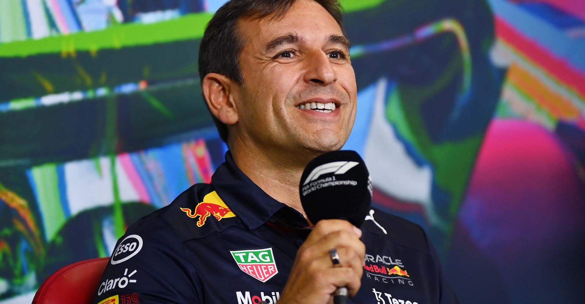 MONZA, ITALY - SEPTEMBER 10: Pierre Wache, Chief Engineer of Performance Engineering at Red Bull Racing attends the Team Principals Press Conference prior to final practice ahead of the F1 Grand Prix of Italy at Autodromo Nazionale Monza on September 10, 2022 in Monza, Italy. (Photo by Dan Mullan/Getty Images)