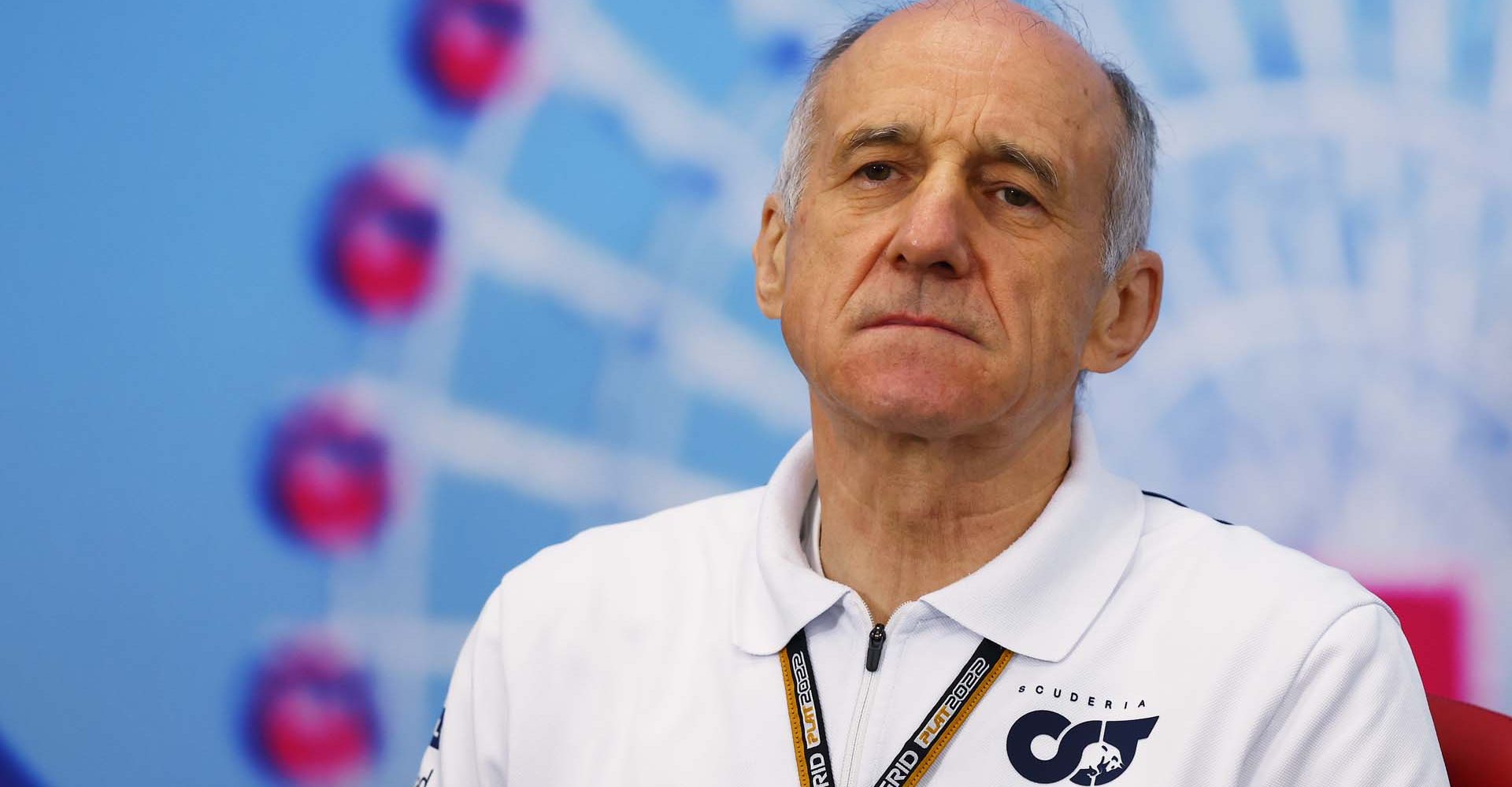 SUZUKA, JAPAN - OCTOBER 08: Scuderia AlphaTauri Team Principal Franz Tost attends the Team Principals Press Conference prior to final practice ahead of the F1 Grand Prix of Japan at Suzuka International Racing Course on October 08, 2022 in Suzuka, Japan. (Photo by Bryn Lennon/Getty Images)