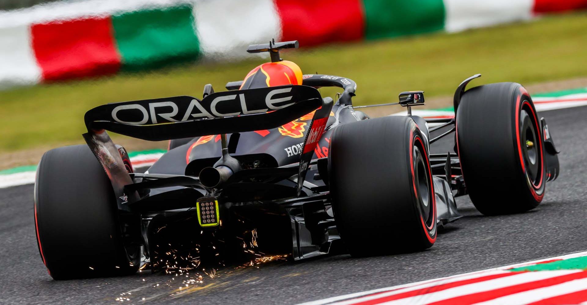 SUZUKA, JAPAN - OCTOBER 08: Max Verstappen of Red Bull Racing and The Netherlands  during qualifying ahead of the F1 Grand Prix of Japan at Suzuka International Racing Course on October 08, 2022 in Suzuka, Japan. (Photo by Peter Fox/Getty Images )