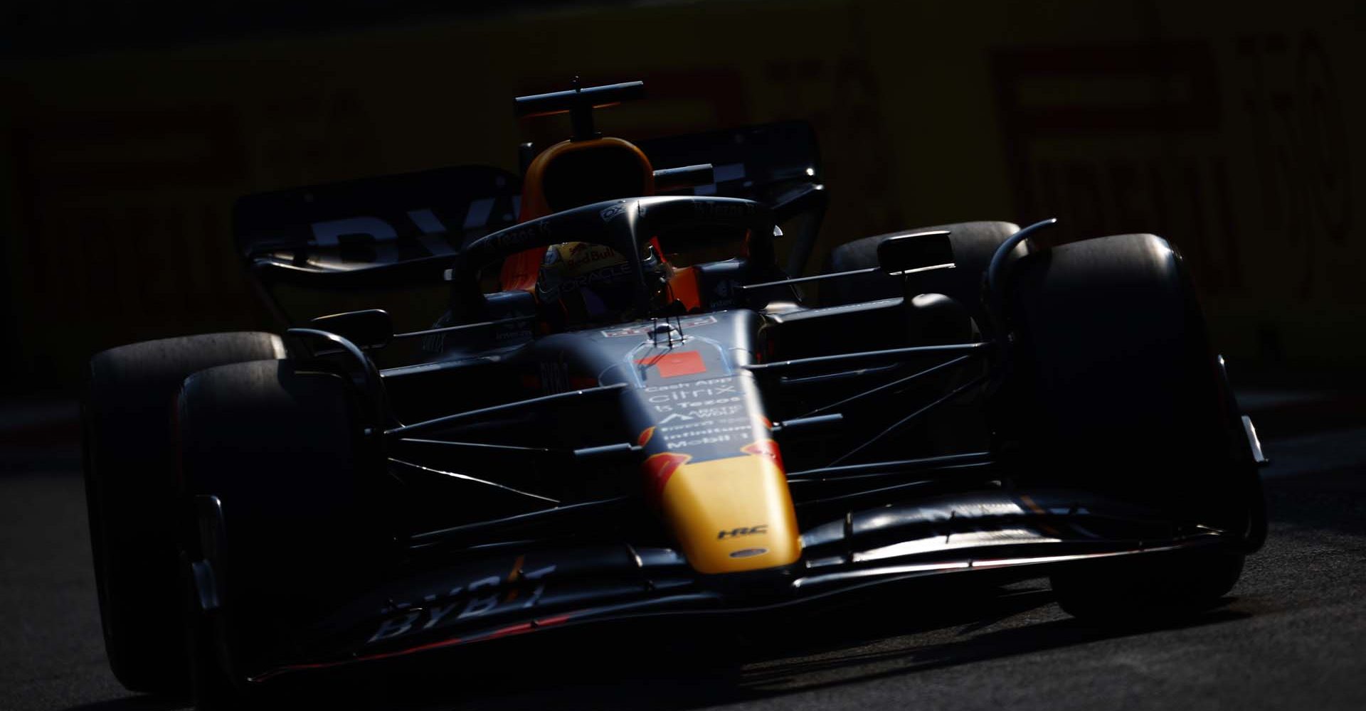 MEXICO CITY, MEXICO - OCTOBER 29: Max Verstappen of the Netherlands driving the (1) Oracle Red Bull Racing RB18 on track during qualifying ahead of the F1 Grand Prix of Mexico at Autodromo Hermanos Rodriguez on October 29, 2022 in Mexico City, Mexico. (Photo by Jared C. Tilton/Getty Images)