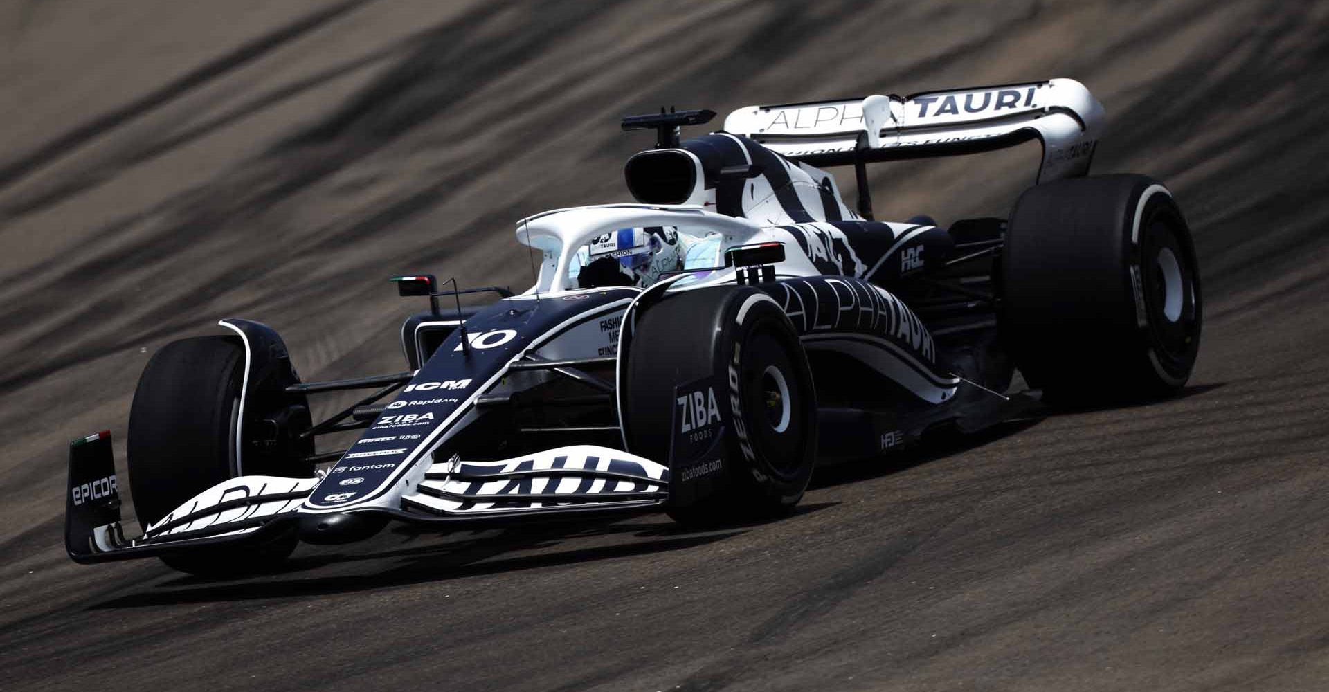 MIAMI, FLORIDA - MAY 07: Pierre Gasly of France driving the (10) Scuderia AlphaTauri AT03 on track during final practice ahead of the F1 Grand Prix of Miami at the Miami International Autodrome on May 07, 2022 in Miami, Florida. (Photo by Chris Graythen/Getty Images)