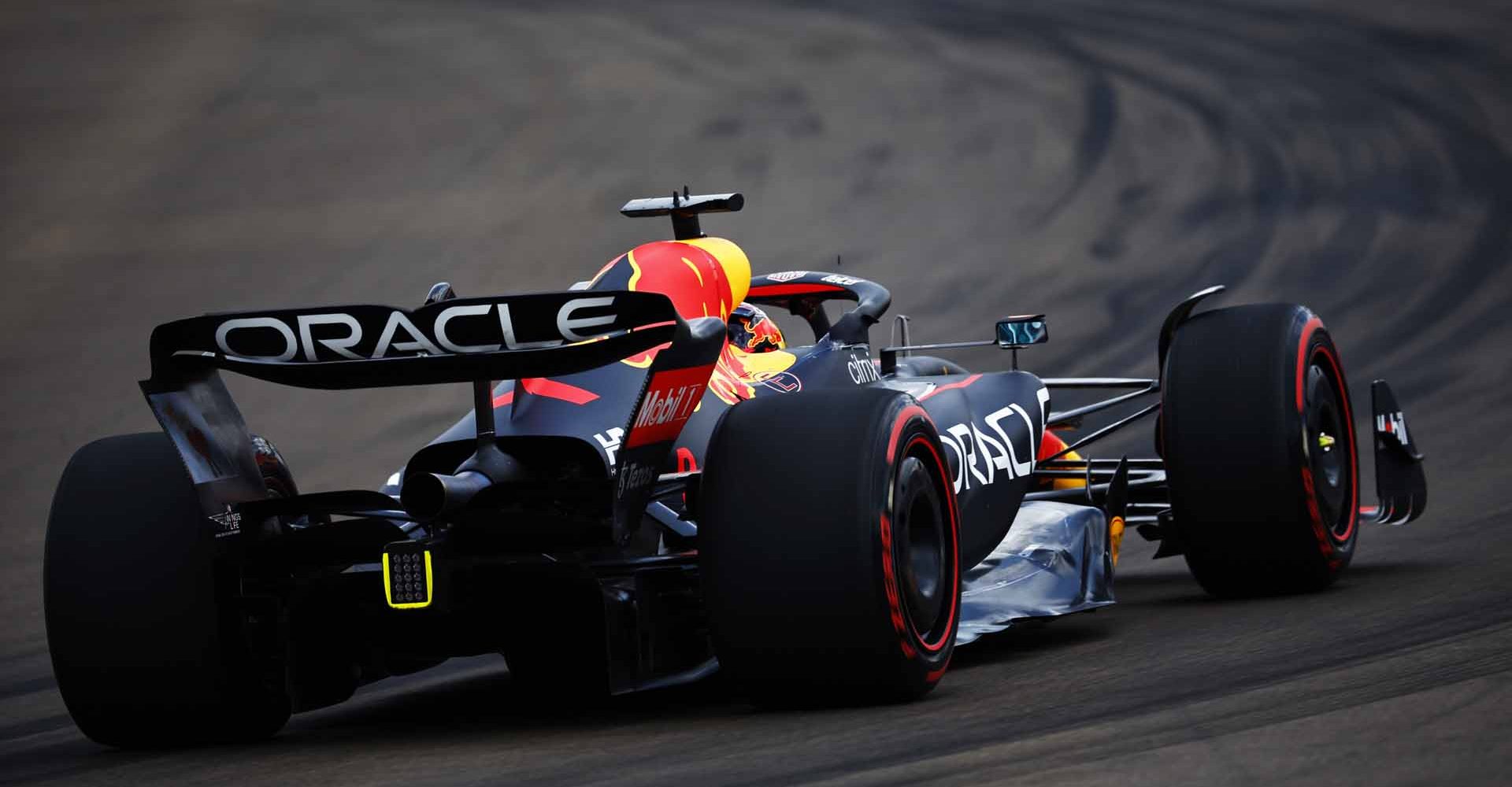 MIAMI, FLORIDA - MAY 07: Max Verstappen of the Netherlands driving the (1) Oracle Red Bull Racing RB18 on track during final practice ahead of the F1 Grand Prix of Miami at the Miami International Autodrome on May 07, 2022 in Miami, Florida. (Photo by Jared C. Tilton/Getty Images)